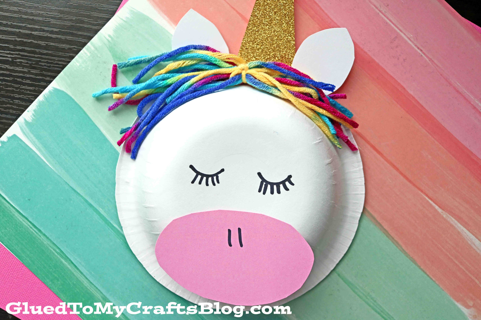 Glued to My Crafts - Unicorn Head Made From A Paper Bowl – Kid Craft ...