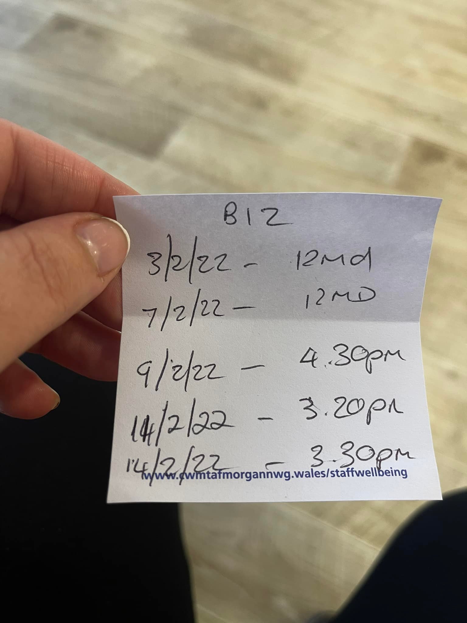 6 b12 injections in 2 weeks My girl been feeling tired & having headaches etc for a few turns out she's lacking & folic acid so has to b12 & folic acid tablets Dose:90-Day Program (Any Dose) - $750 imported vitamin b12 for livestock animals Dad bod? We built