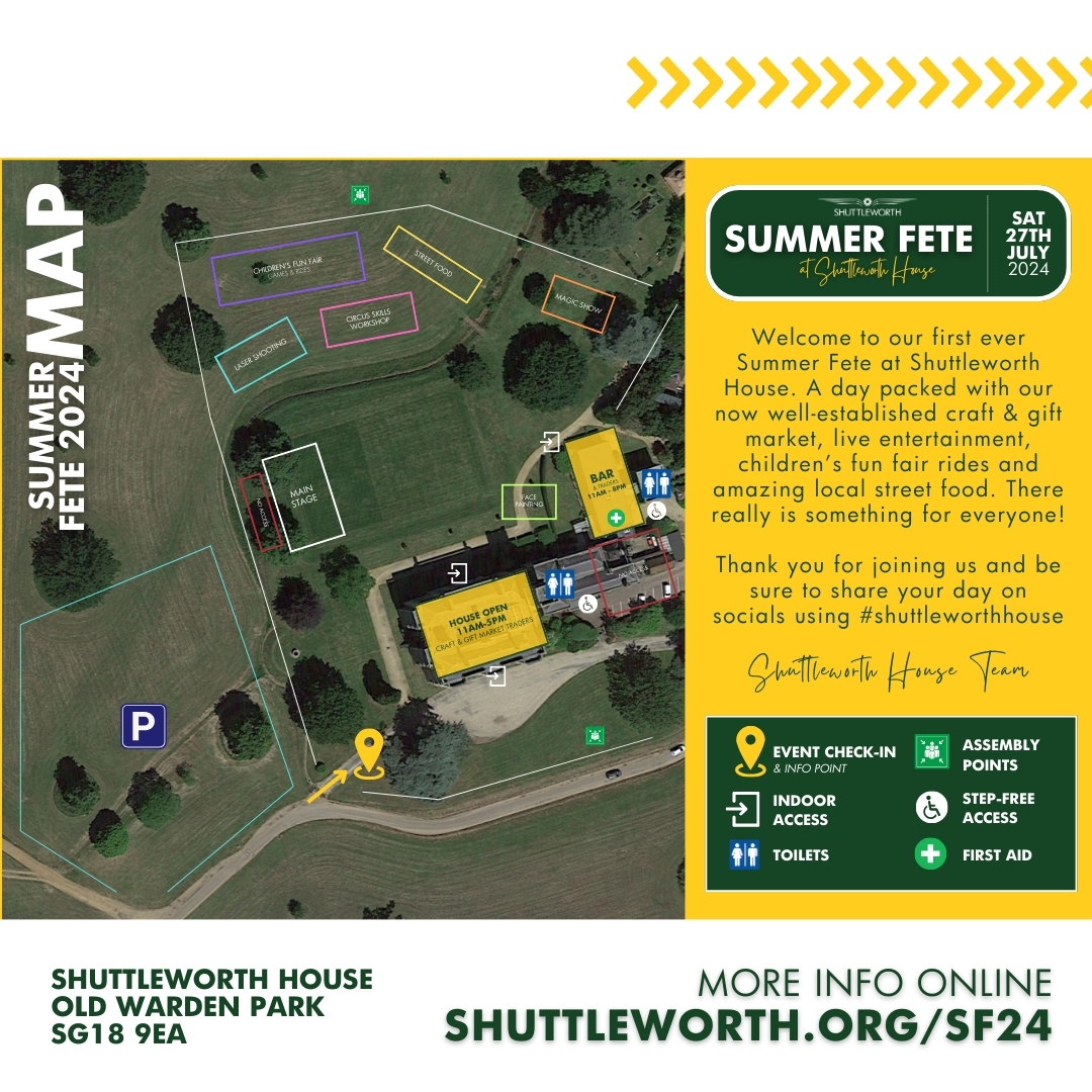 Shuttleworth - Summer Fete at Shuttleworth House event map... | Facebook