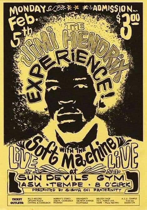 On February 5, 1968 The Jimi Hendrix Experience performed in the