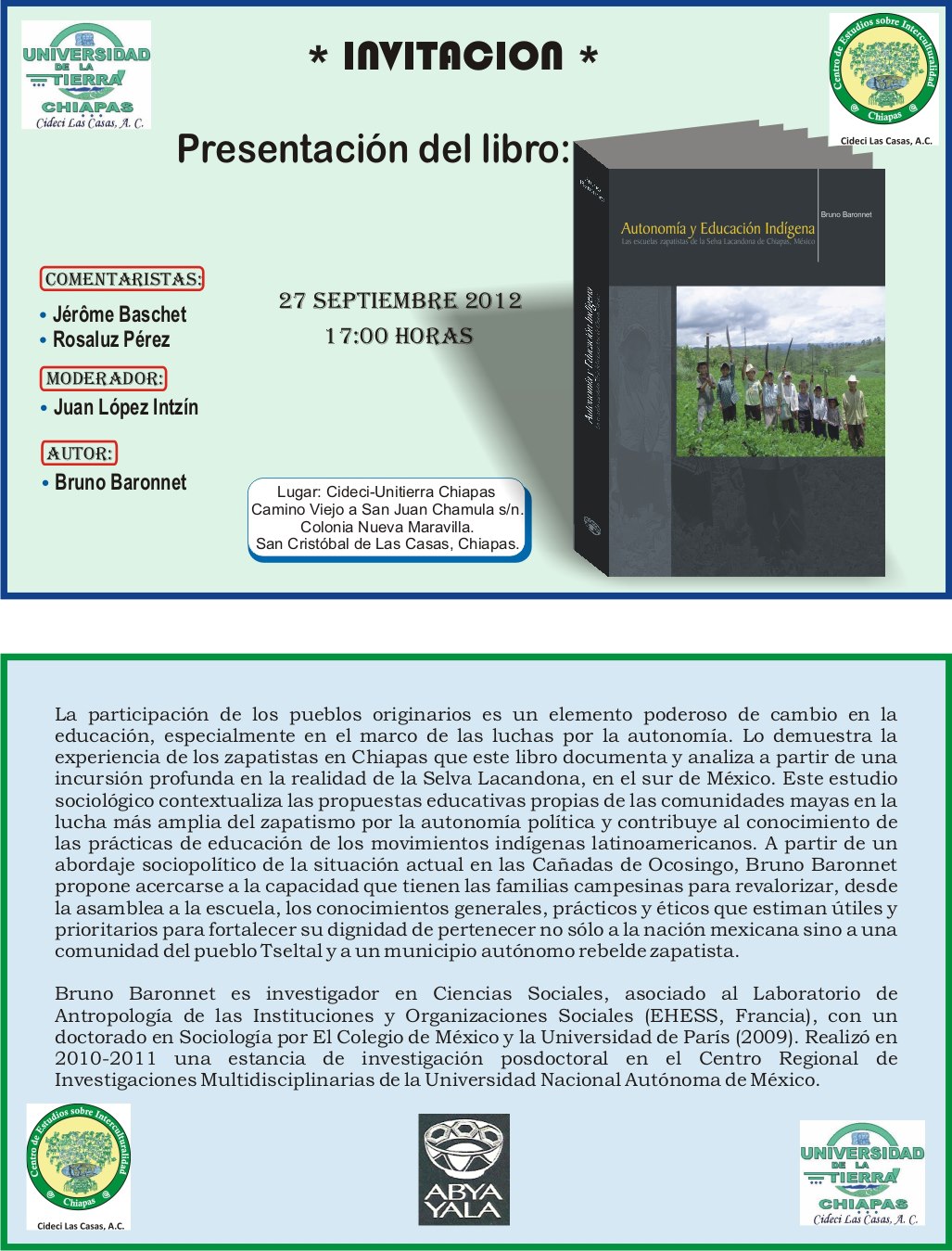 Autonomía y educación indígena - Presentación de 