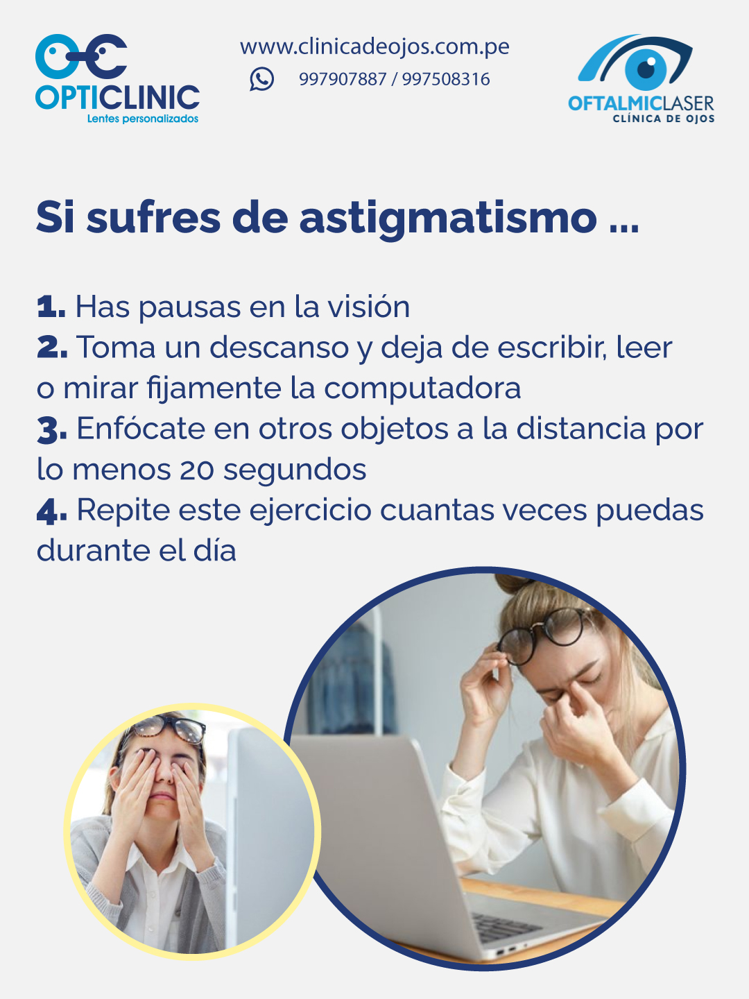 ¿Sabes que puedes hacer... - Clínica de Ojos Oftalmic Laser