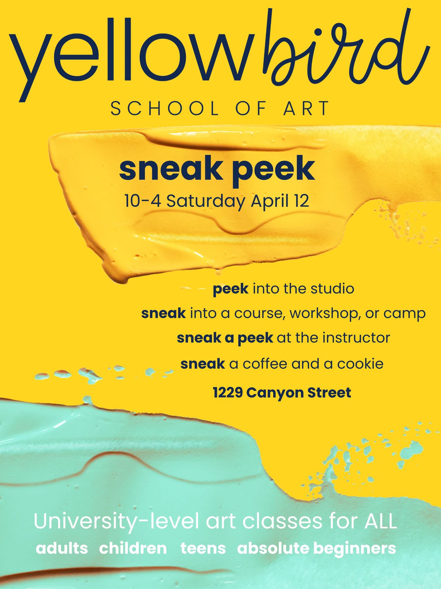 Sneak Peek at Yellowbird School of Art