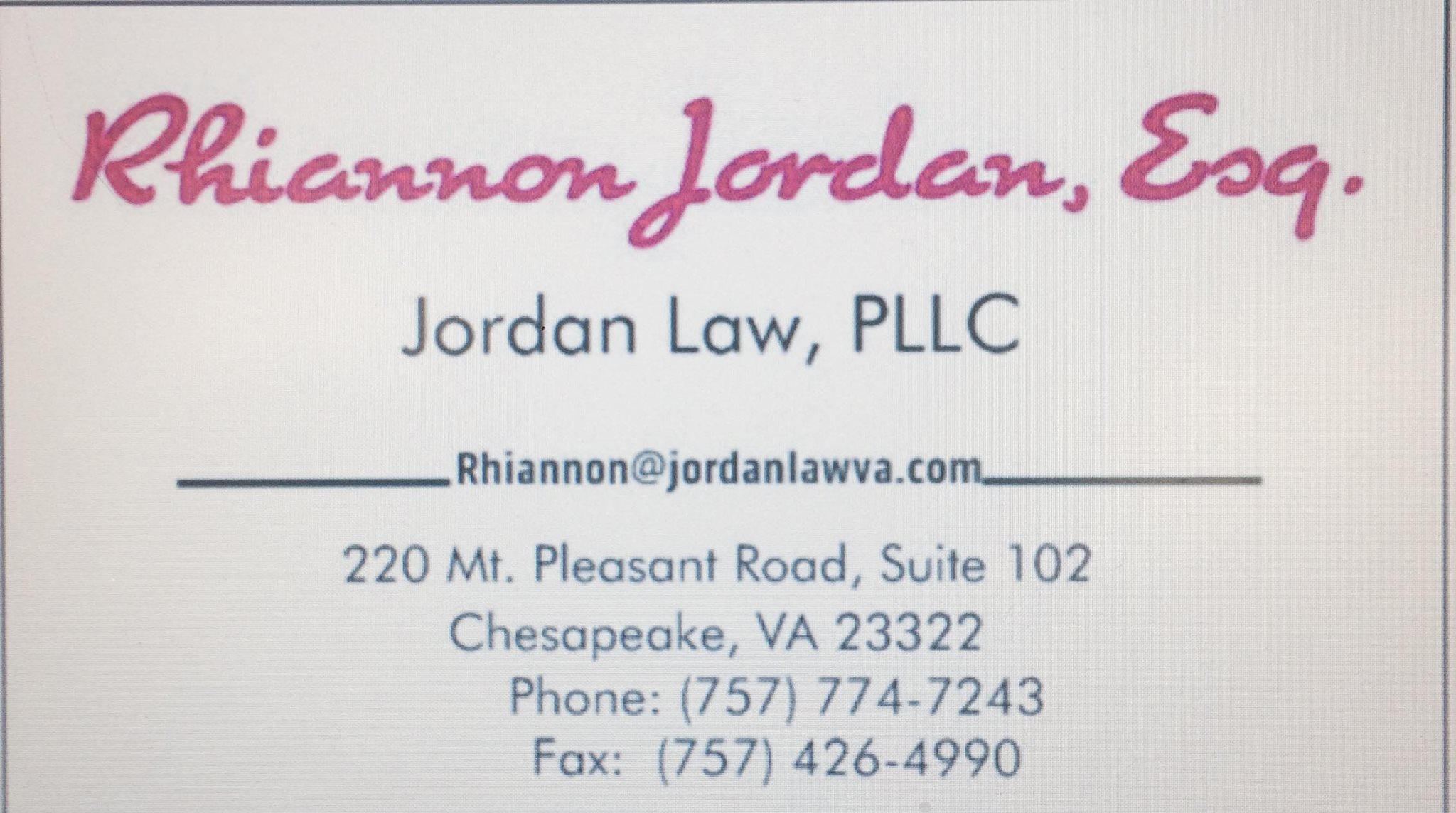 Jordan Law, PLLC | Chesapeake VA