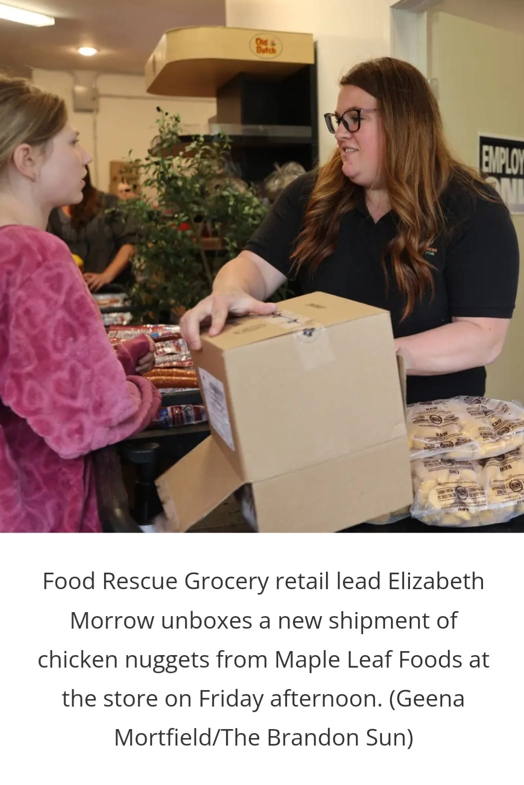 A new partnership... - Brandon's Food Rescue Grocery Store