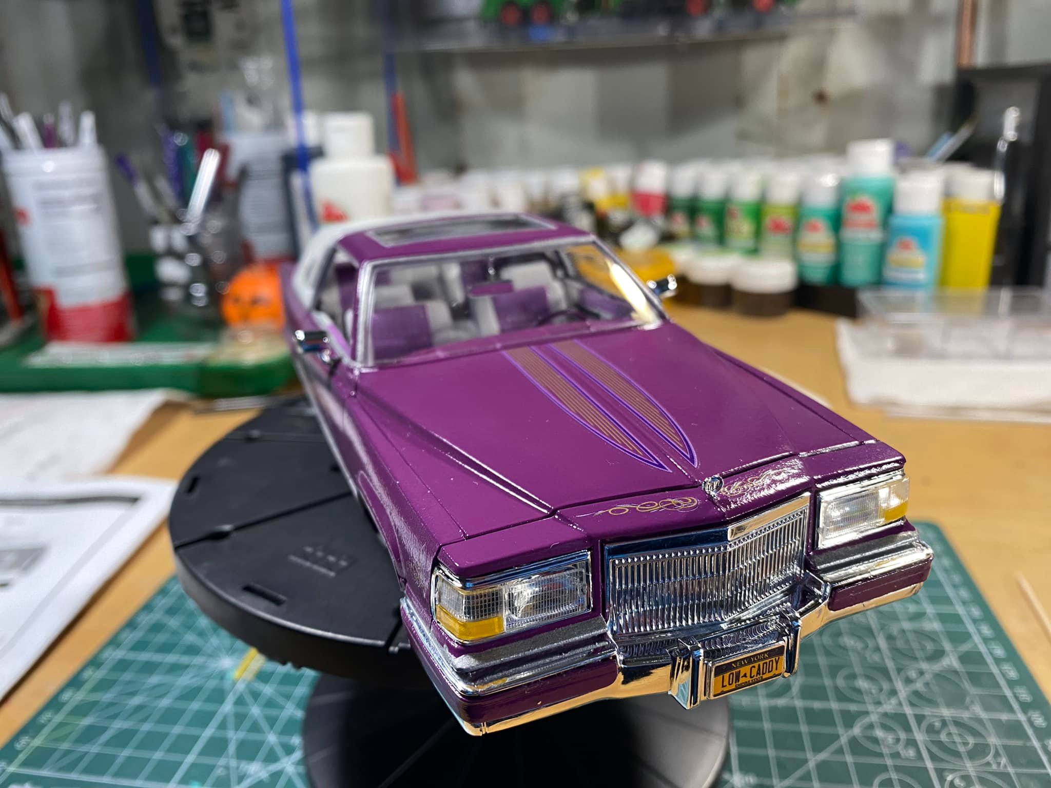 Revell Cadillac Lowrider Model Car Build Completion