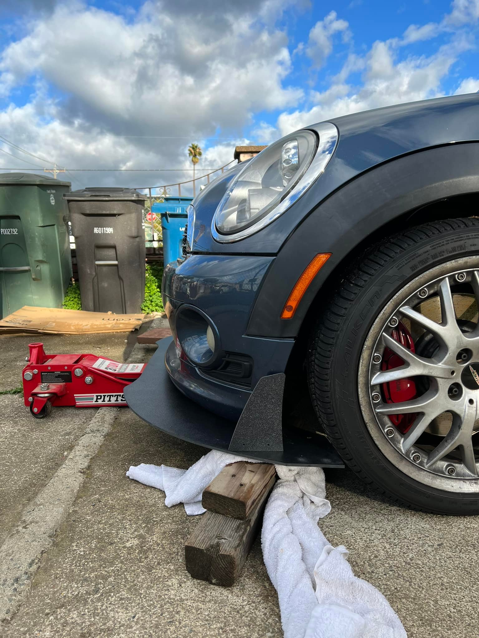 FRONT SPLITTER V.1 MINI COOPER S JOHN COOPER WORKS F56 FACELIFT