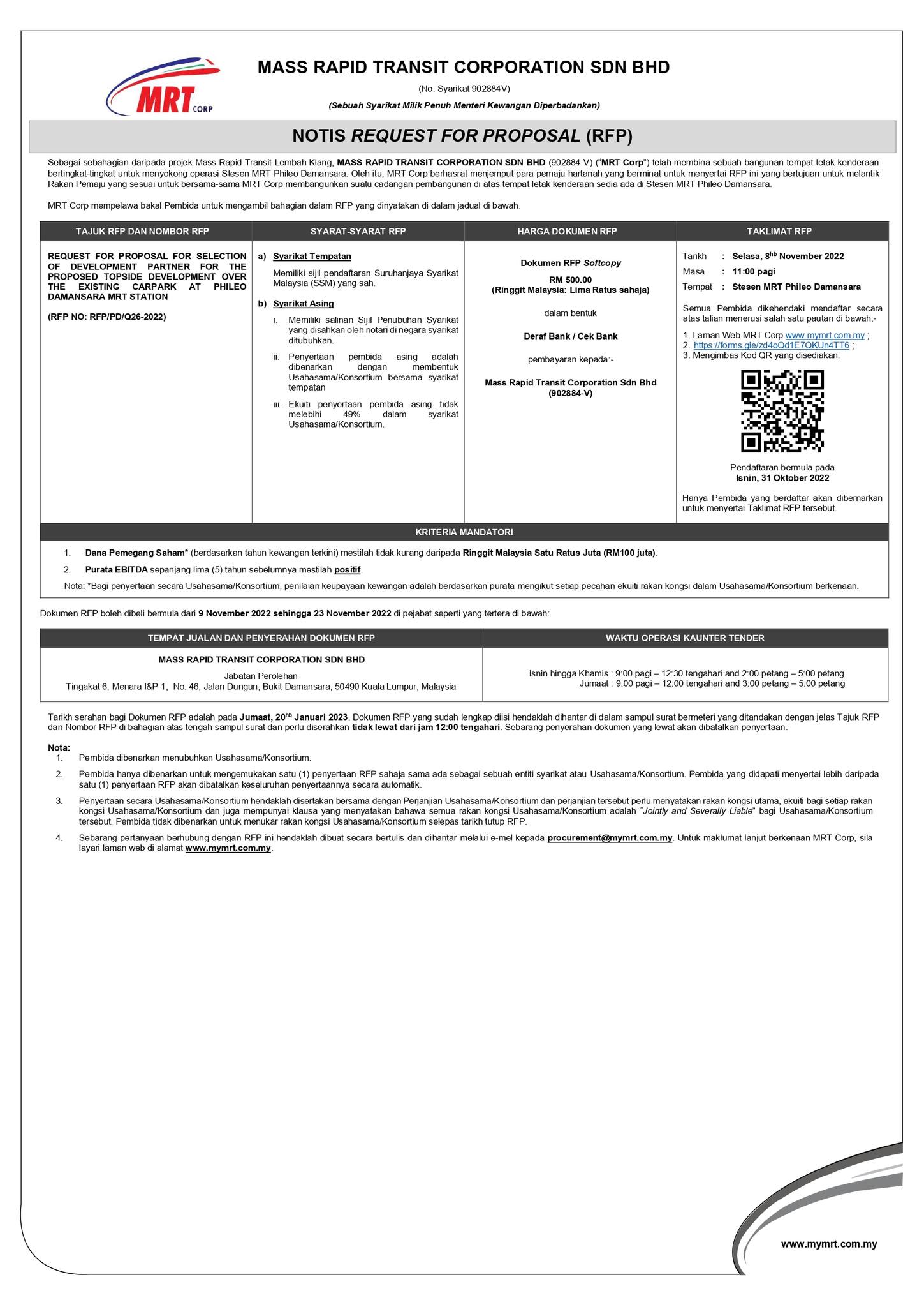 👷‍♂️KENYATAAN... - Malaysia Rapid Transit Corporation Sdn Bhd | Facebook