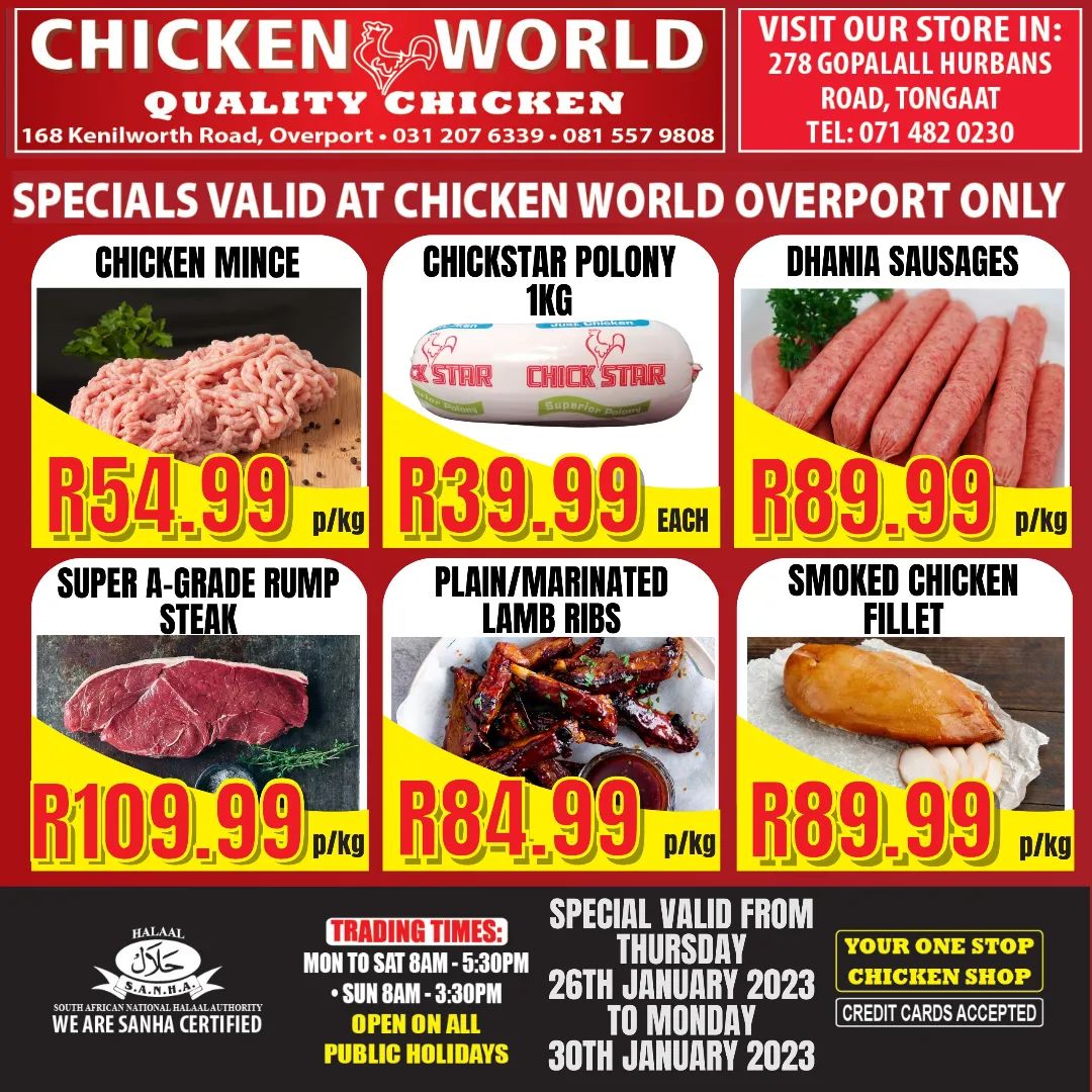 Get special pricing on all your... - The Chicken World | Facebook