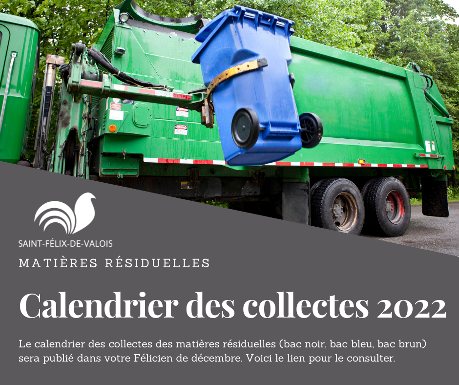 Le calendrier des... - Municipalité de Saint-Félix de Valois | Facebook