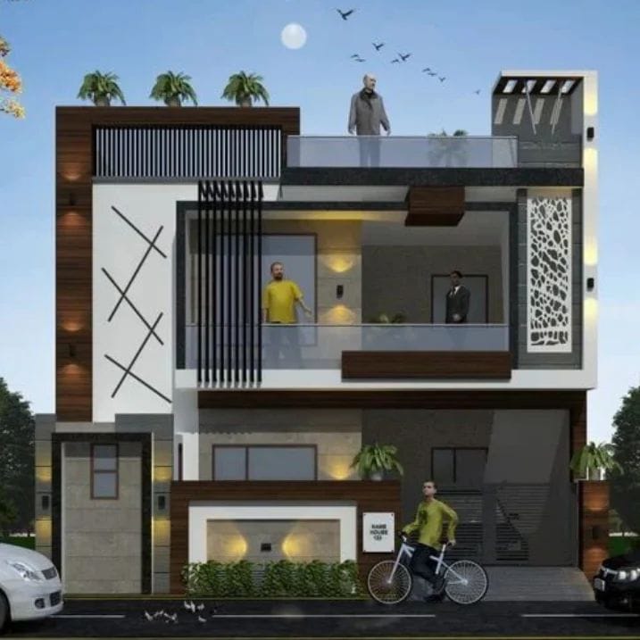 Modern Home Elevation ️... - Sr Design And Construction | Facebook