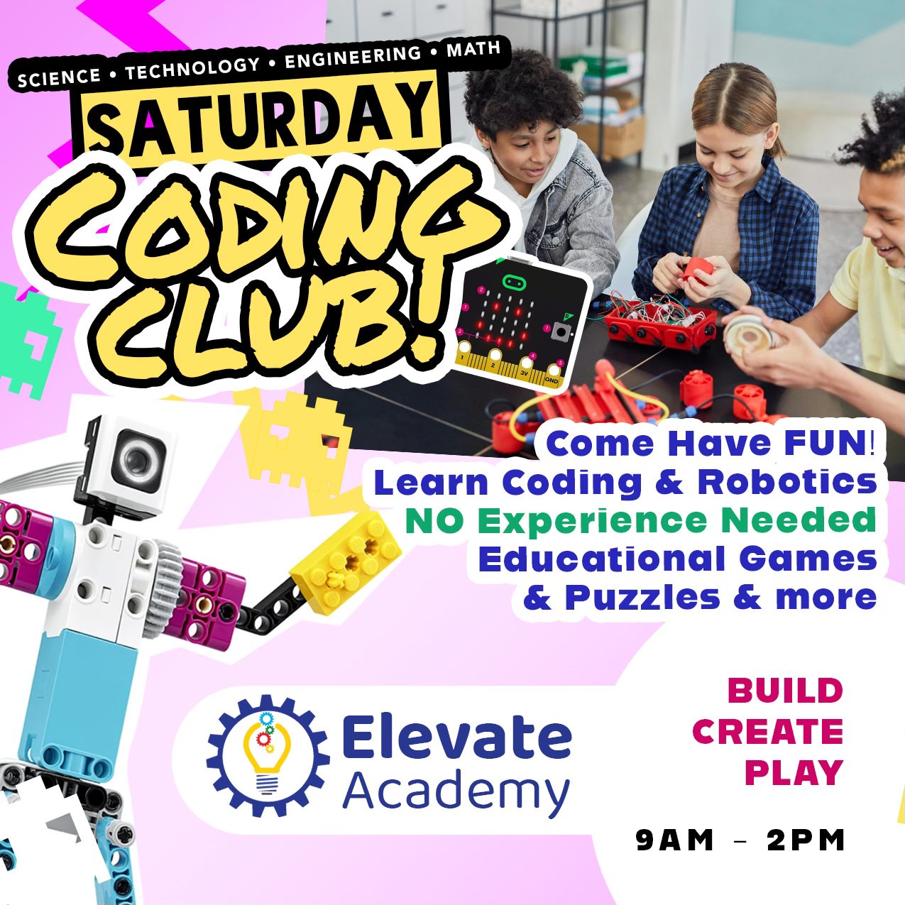 Elevate - 🚀 Join the Saturday Coding Club at Elevate Academy! 🌟 🕒 When ...