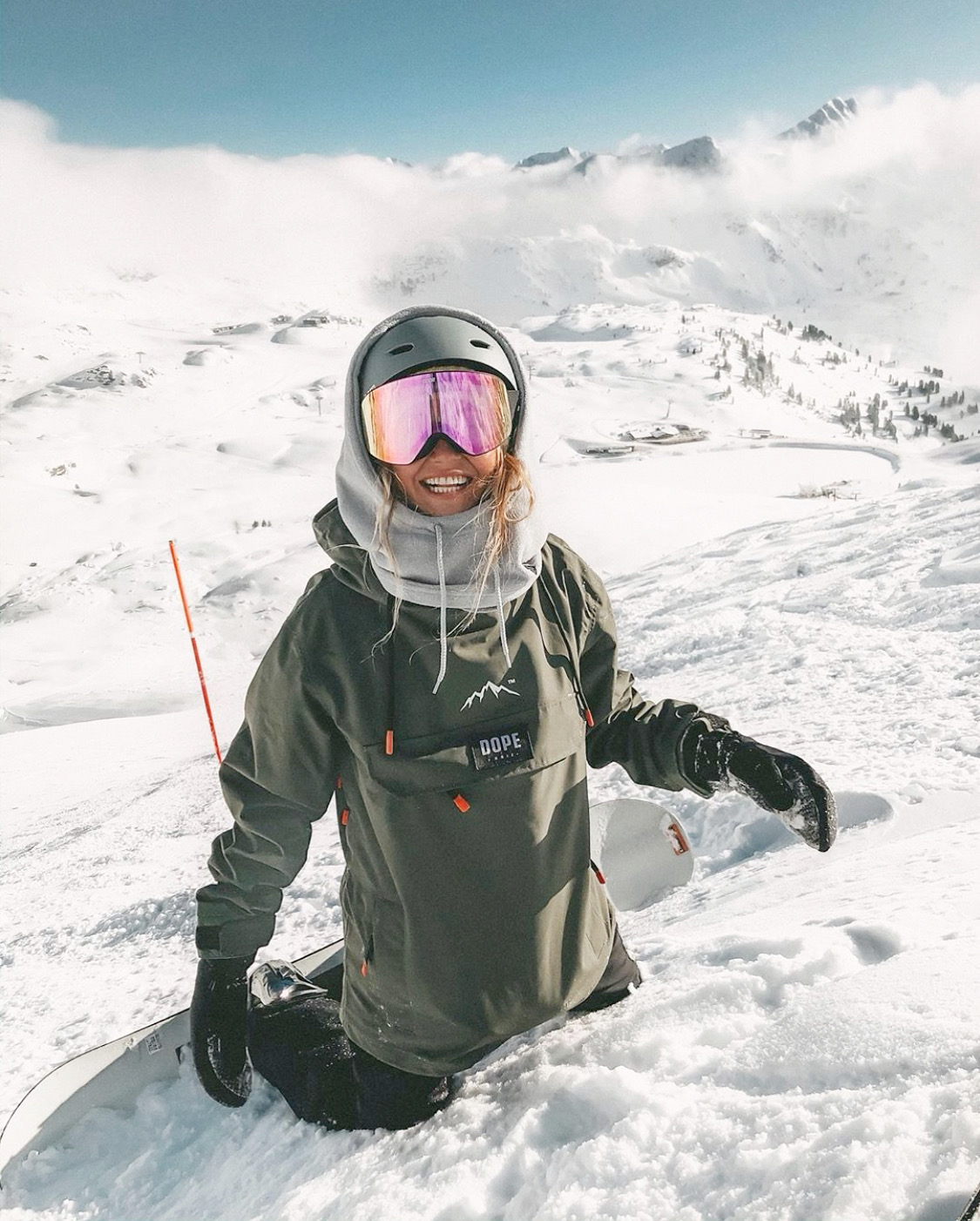 dope snowboard helmet MOD1 (Blackout) – Satellite Boardshop Rheon and tw Ruroc LITE+ Tooned Up -