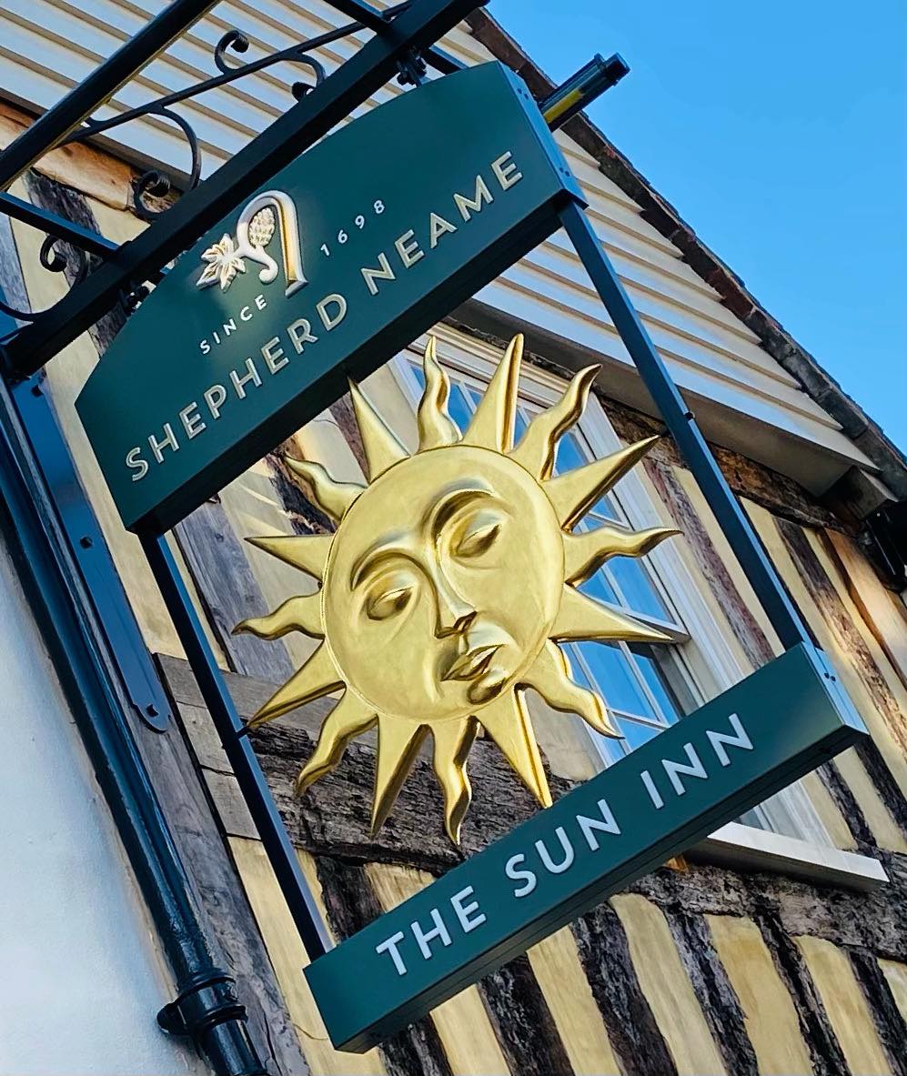The Sun Inn - We have a new design for the signage for our...