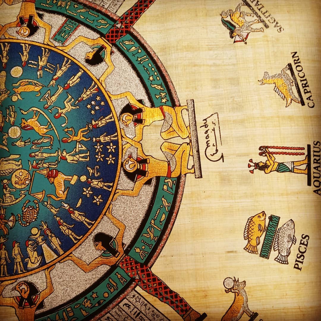 Mundo Deva - Calendário do Egito antigo em papiro...