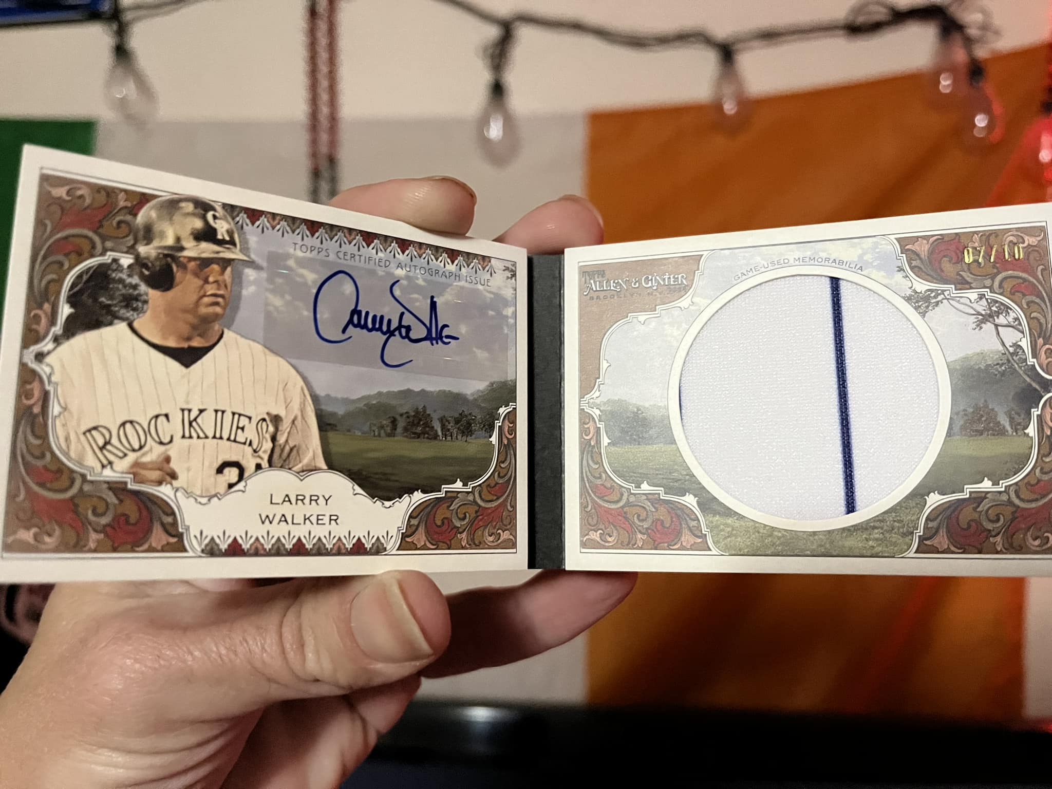 I pulled this awesome card today. Larry walker autograph numbered 