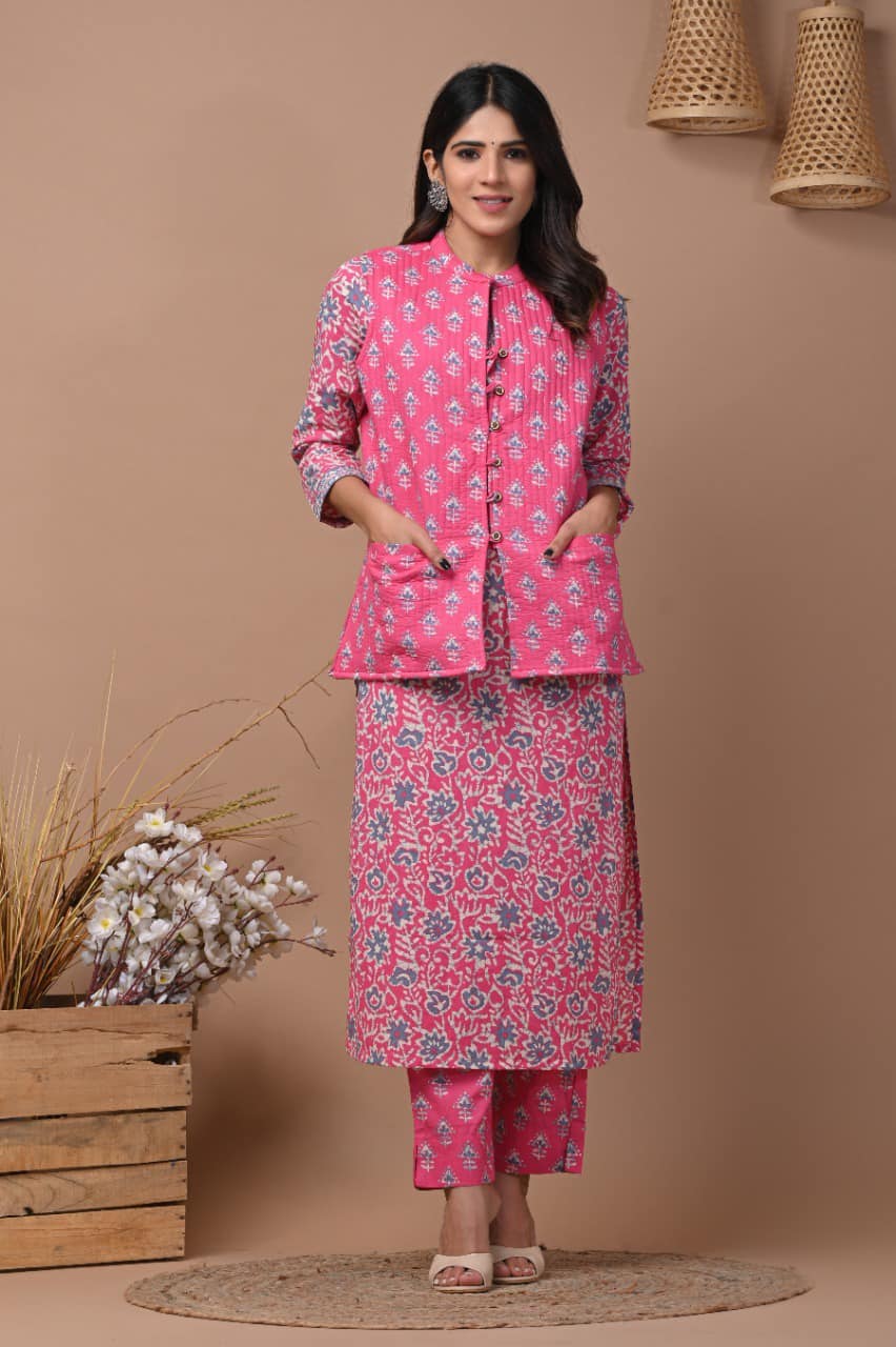 Pure Cotton Kurti Set Pure Cotton Co-Ord Set DCT CLOTHING STORE