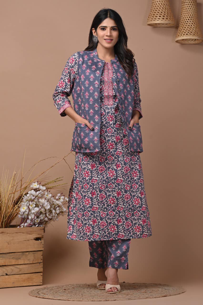 Pure Cotton Kurti Set Pure Cotton Co-Ord Set DCT CLOTHING STORE