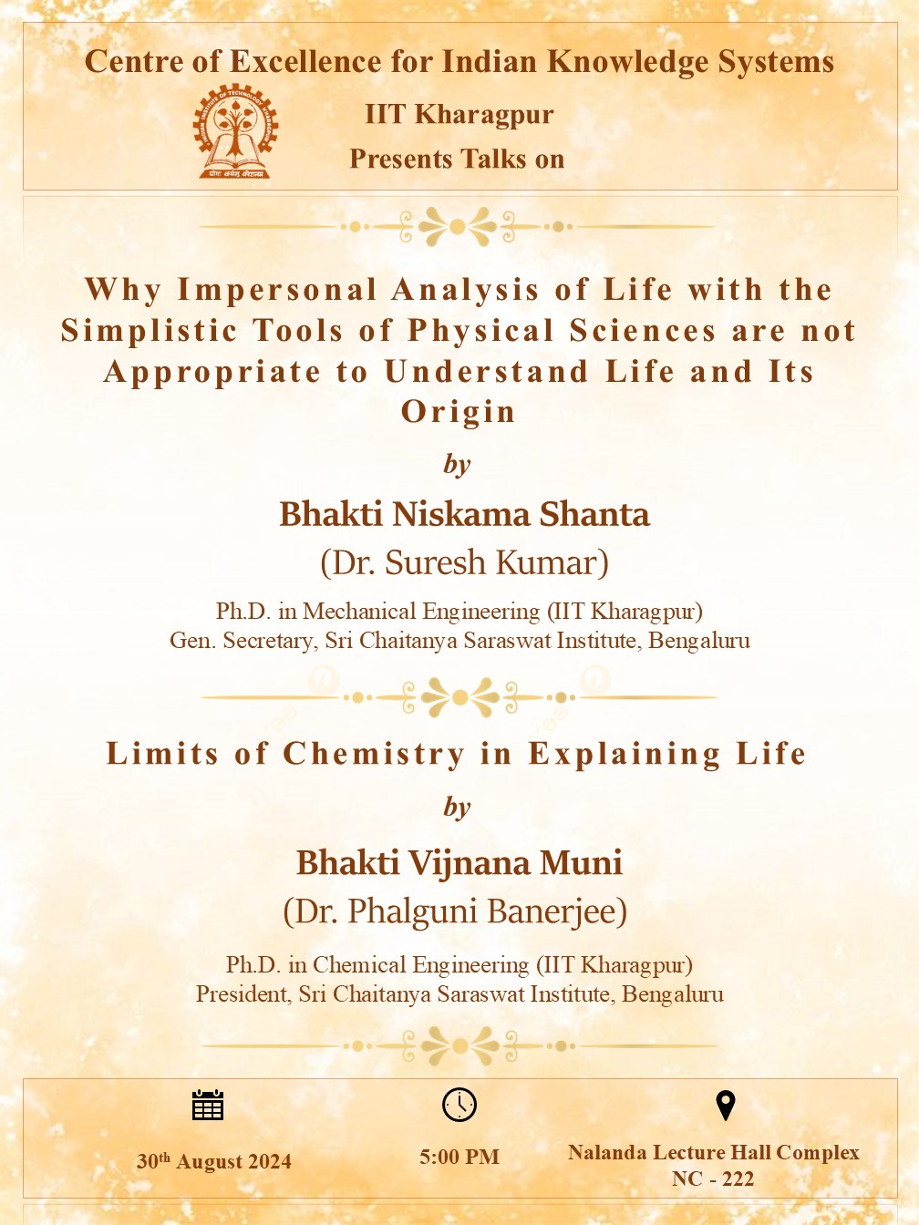 Centre of Excellence for Indian Knowledge Systems, IIT-Kharagpur ...