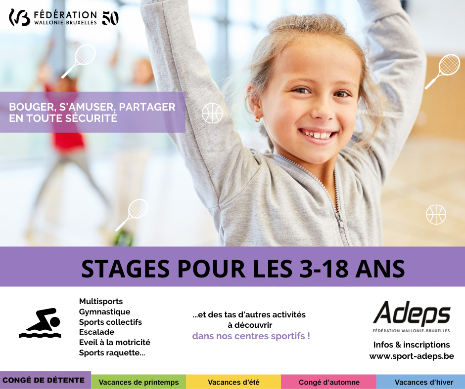 📣 Stages Congé de détente - Du 28... - Adeps - Officiel | Facebook