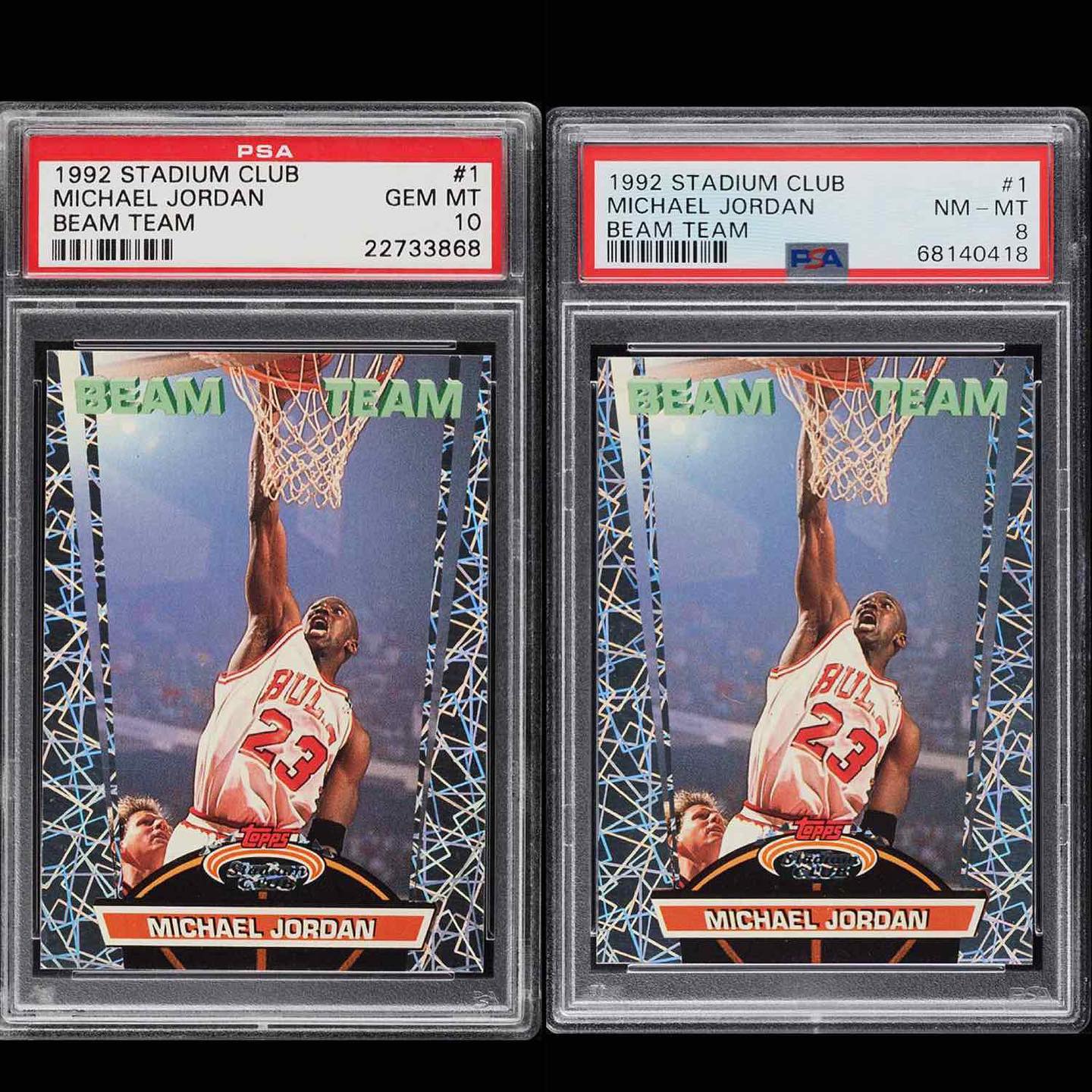 1992 Jordan card graded gem mint 10 by PSA