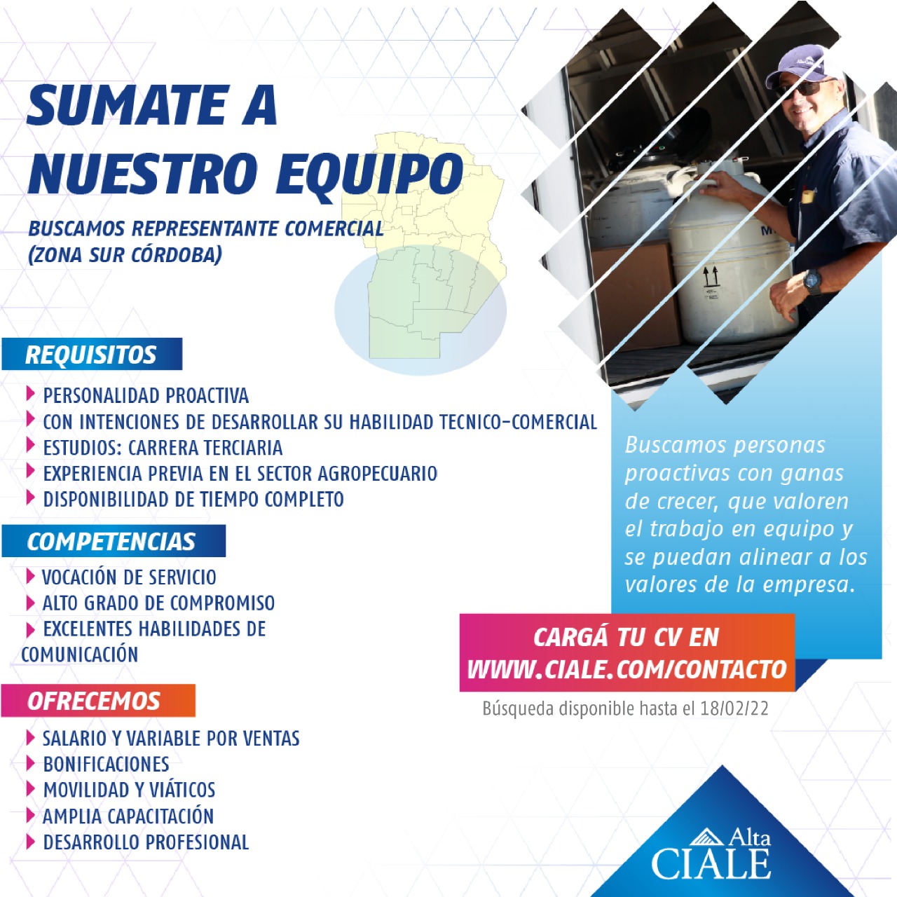 CIALE Alta - SUMATE A NUESTRO EQUIPO!! 💪🏻 A partir de hoy... | Facebook