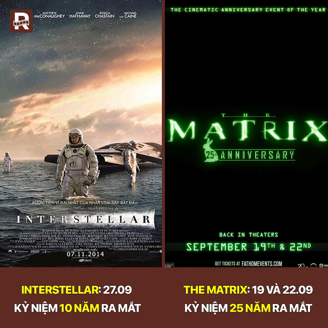 Rạp Phim - THE MATRIX VÀ INTERSTELLAR SẼ TRỞ LẠI RẠP VÀO... | Facebook