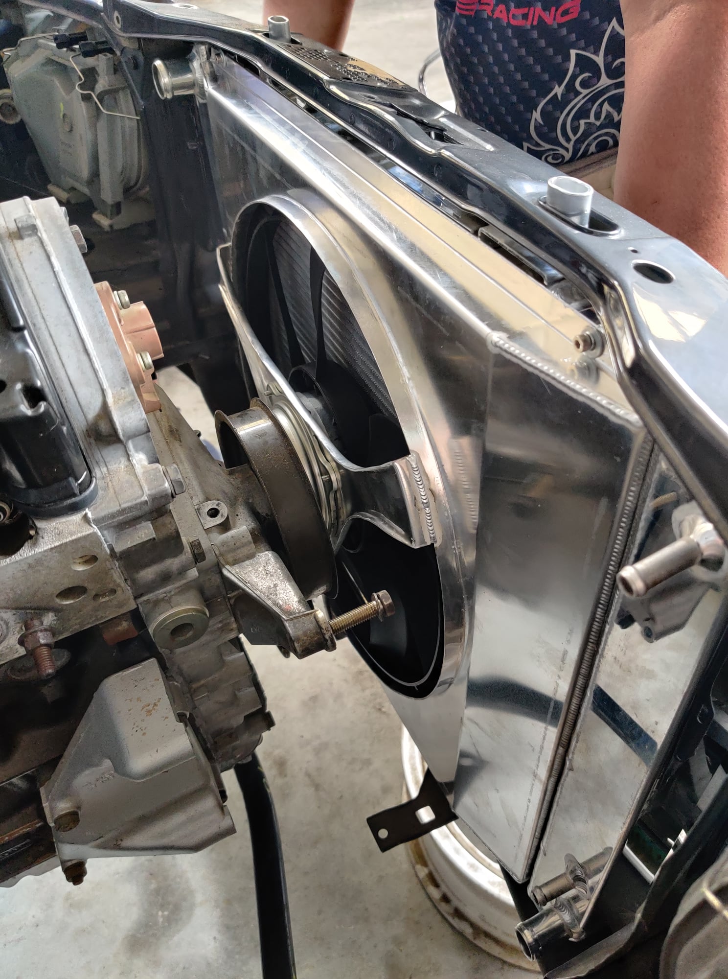 Test fitting the aluminum... - Hedgehog Tuning & Motorsport