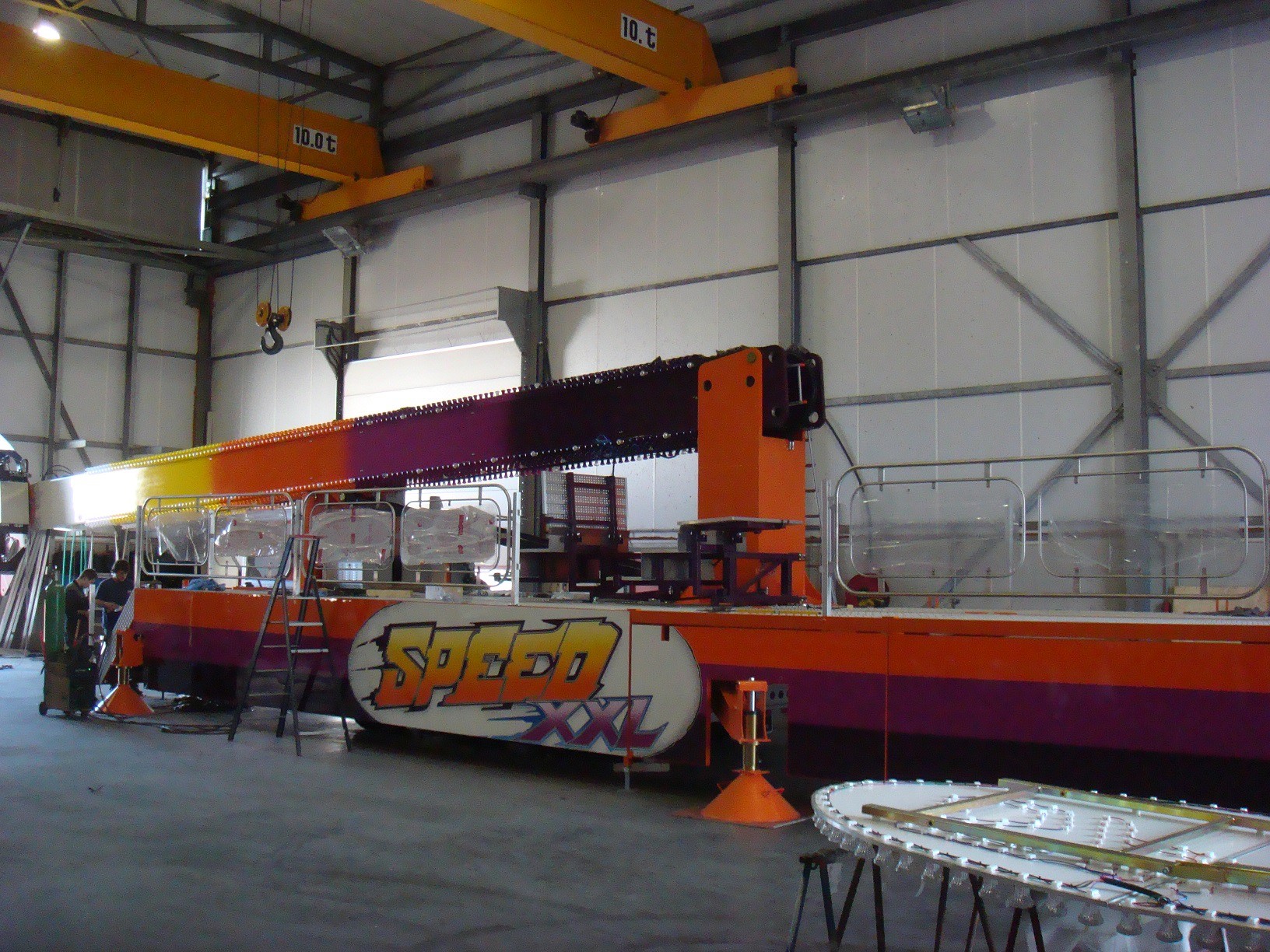 KMG Rides - Main tower assembled. Next stage is the assembly of the ...