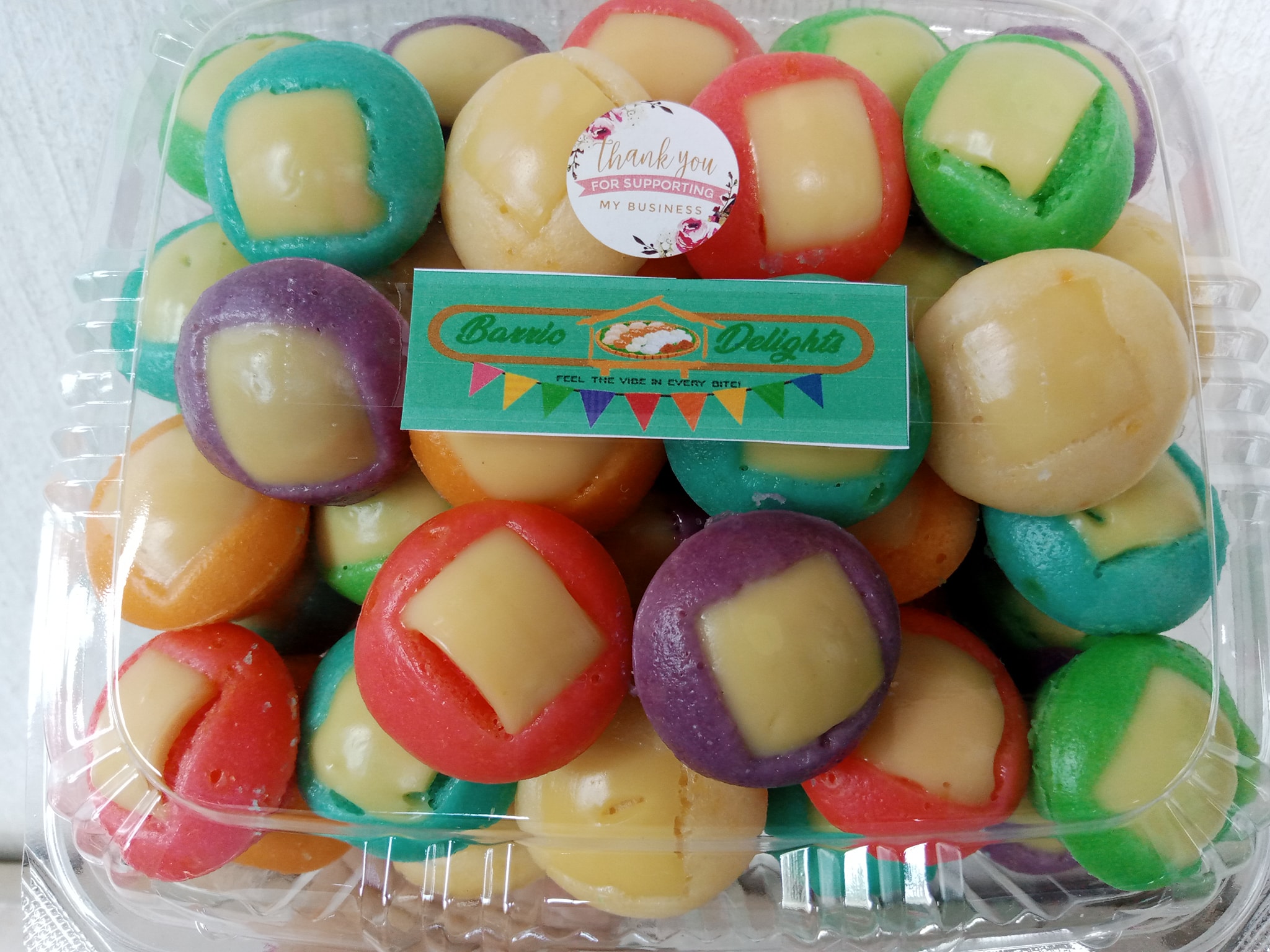 Barrio - 💚RAINBOW PUTO CHEESE💚 Milky and Fluffy 📌50pcs per Clear Pack 📌 ...