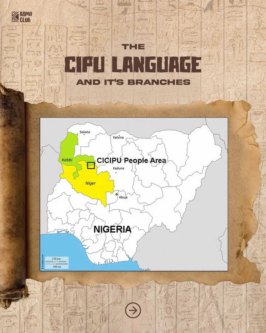 Koma Club - The cipu language have few speakers, but still...