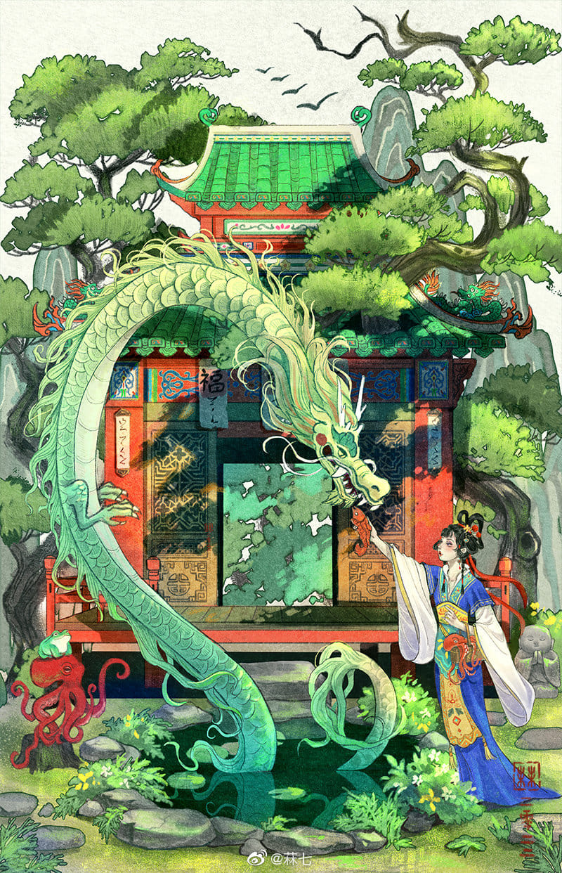 Chinese ancient fantasy illustrations