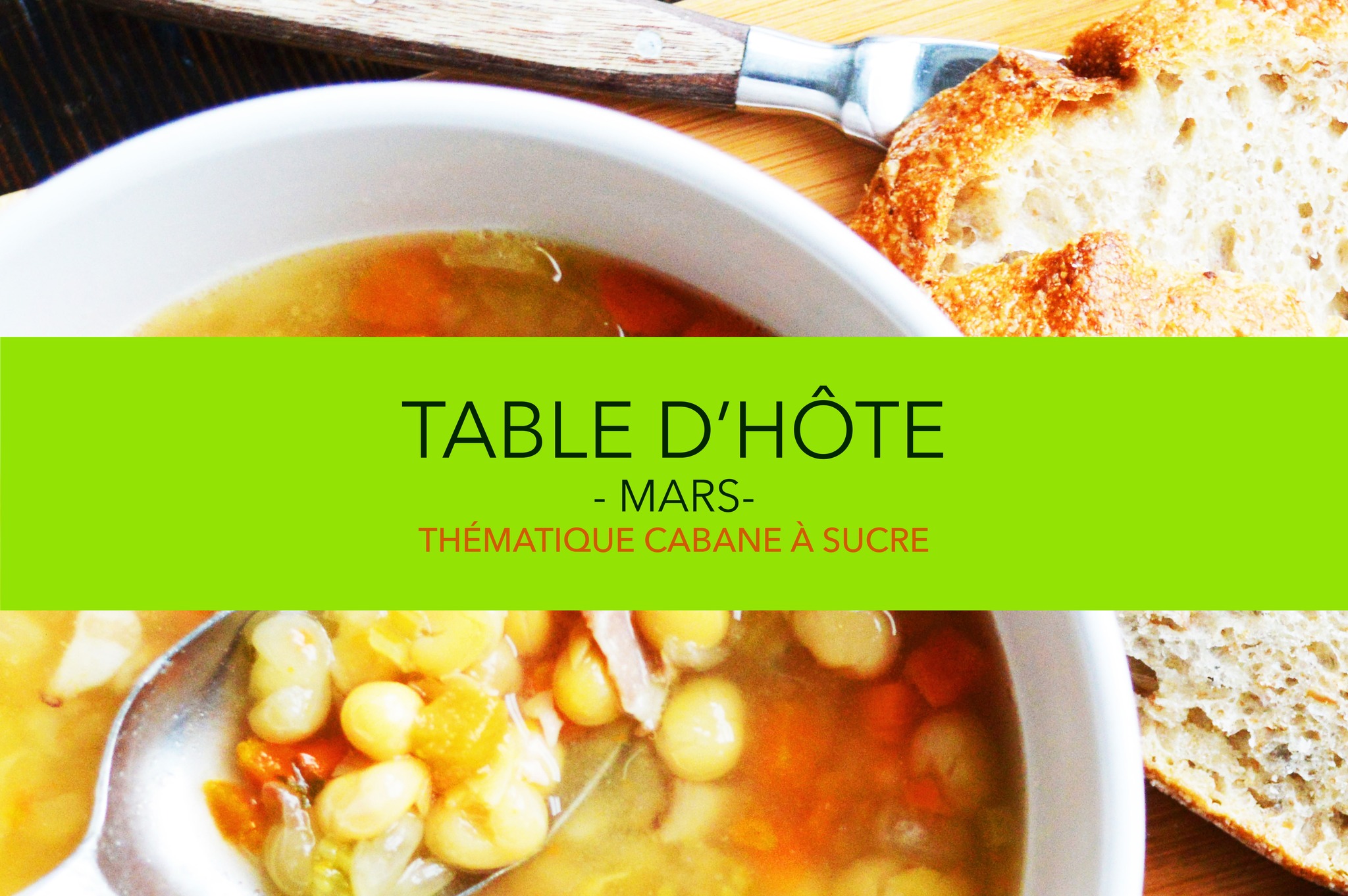 Les trois Chefs - 🍁 Table d'hôte de mars 🍁 ~ Thématique... | Facebook