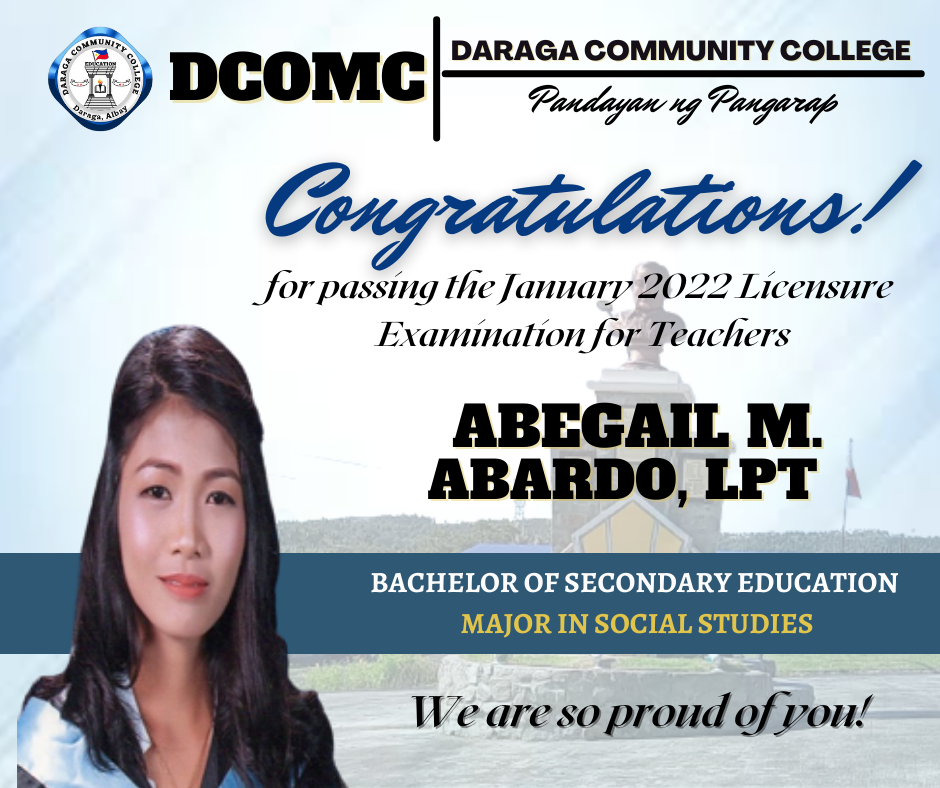 DComC Library - Extending our Warmest Congratulations to...