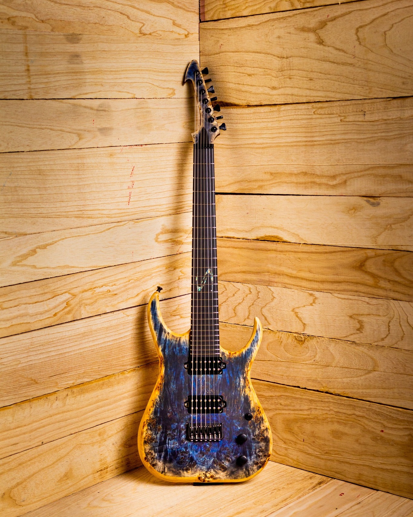 Have you played your Skervesen Guitar today? The Raptor 7 in the