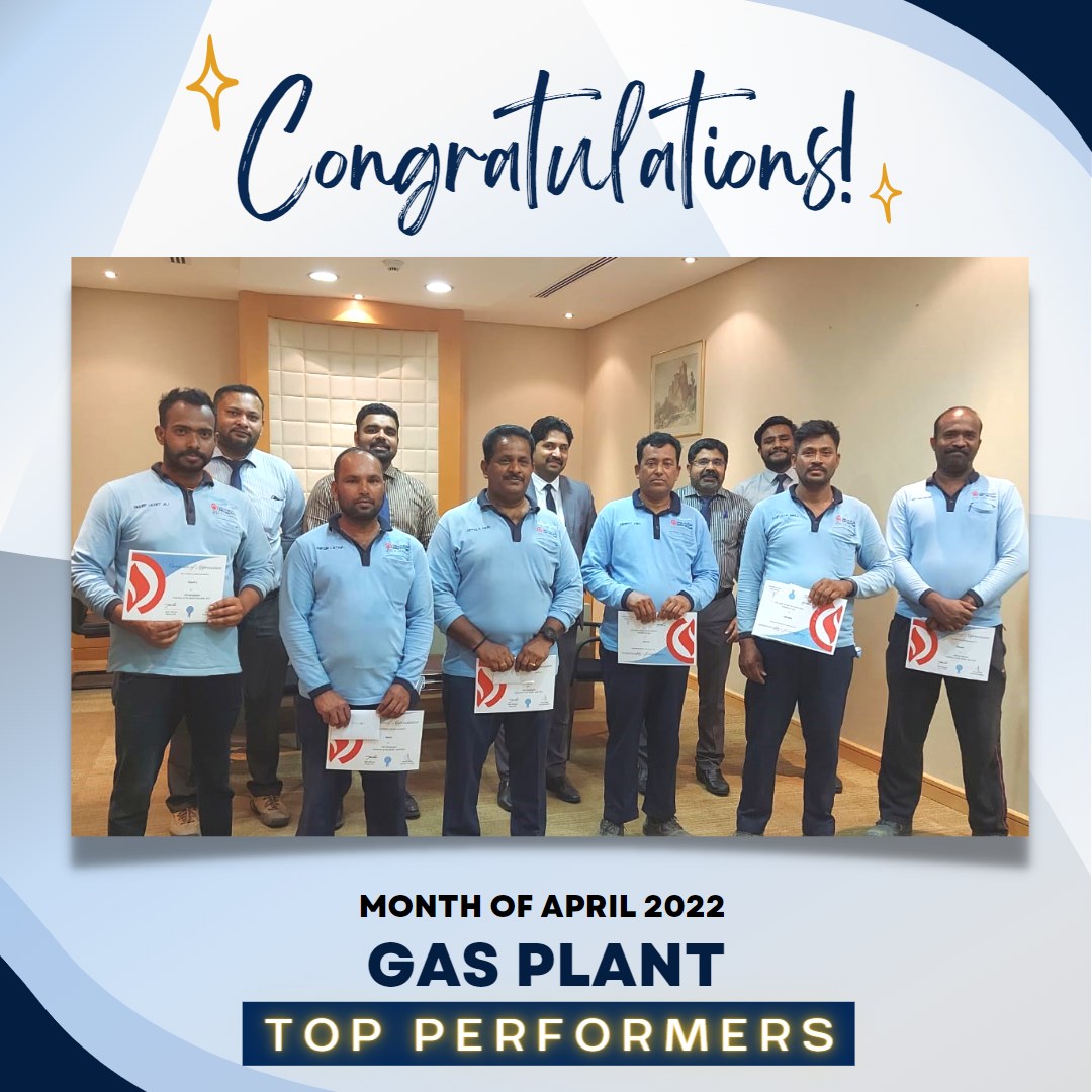 Bahrain Gas - Here are the Gas Plant Winners for the Month...