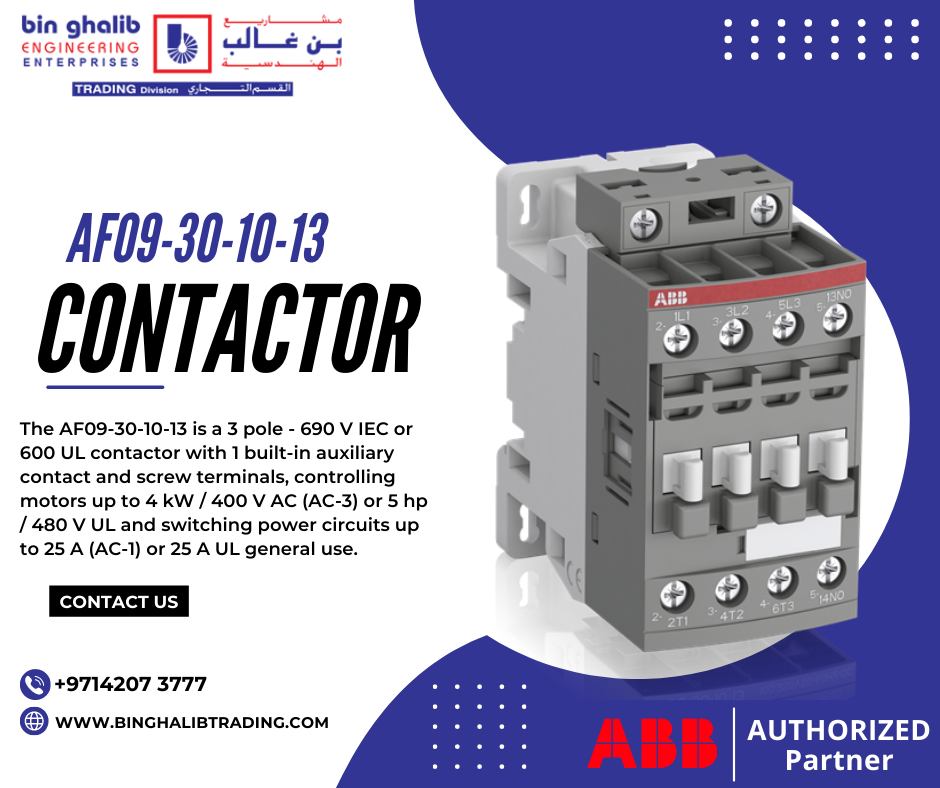 Binghalib - AF09-30-10-13 contactor Features Description: The AF09-30 ...