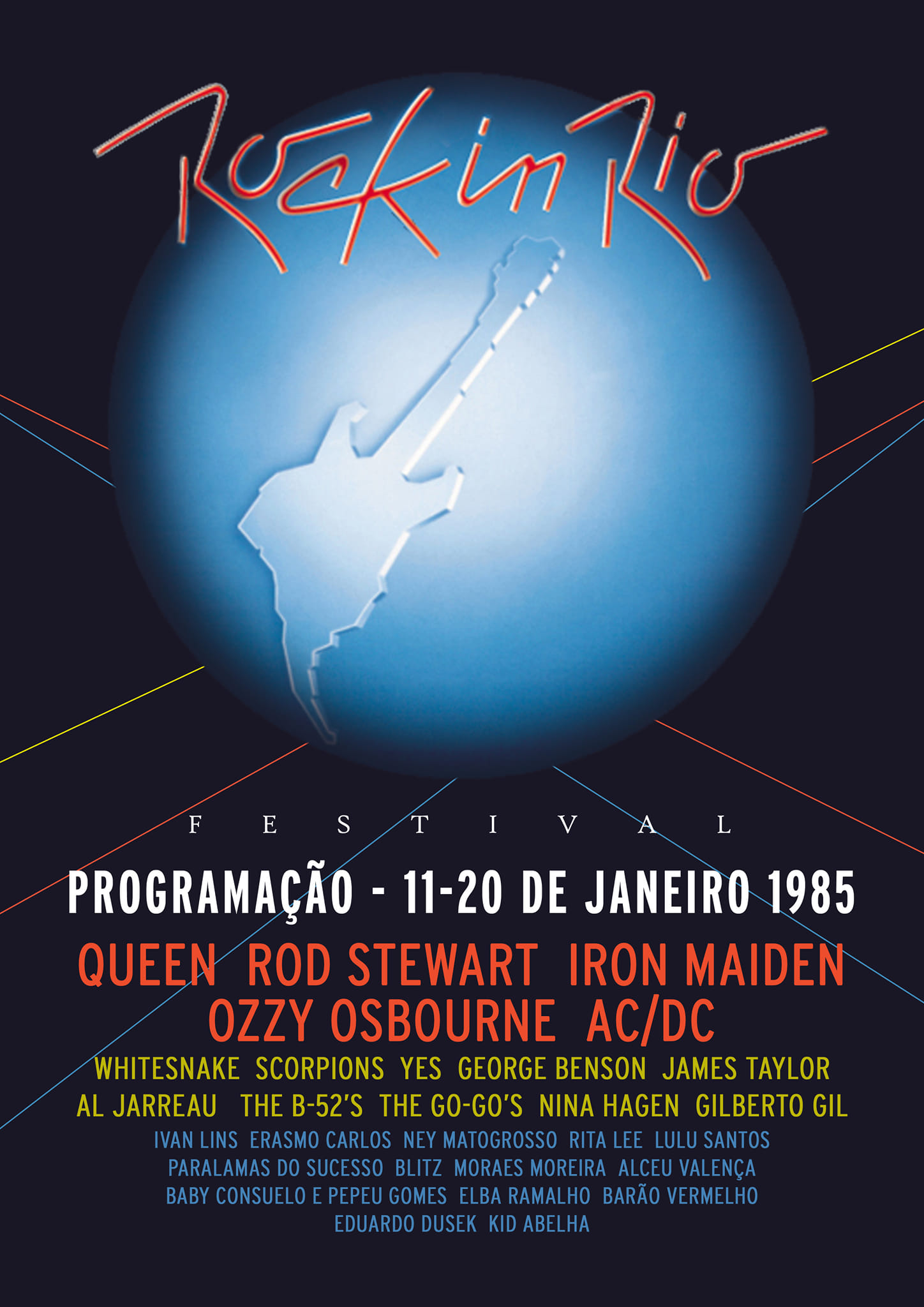 January 11 1985, Brazil held the first-ever Rock in Rio festival