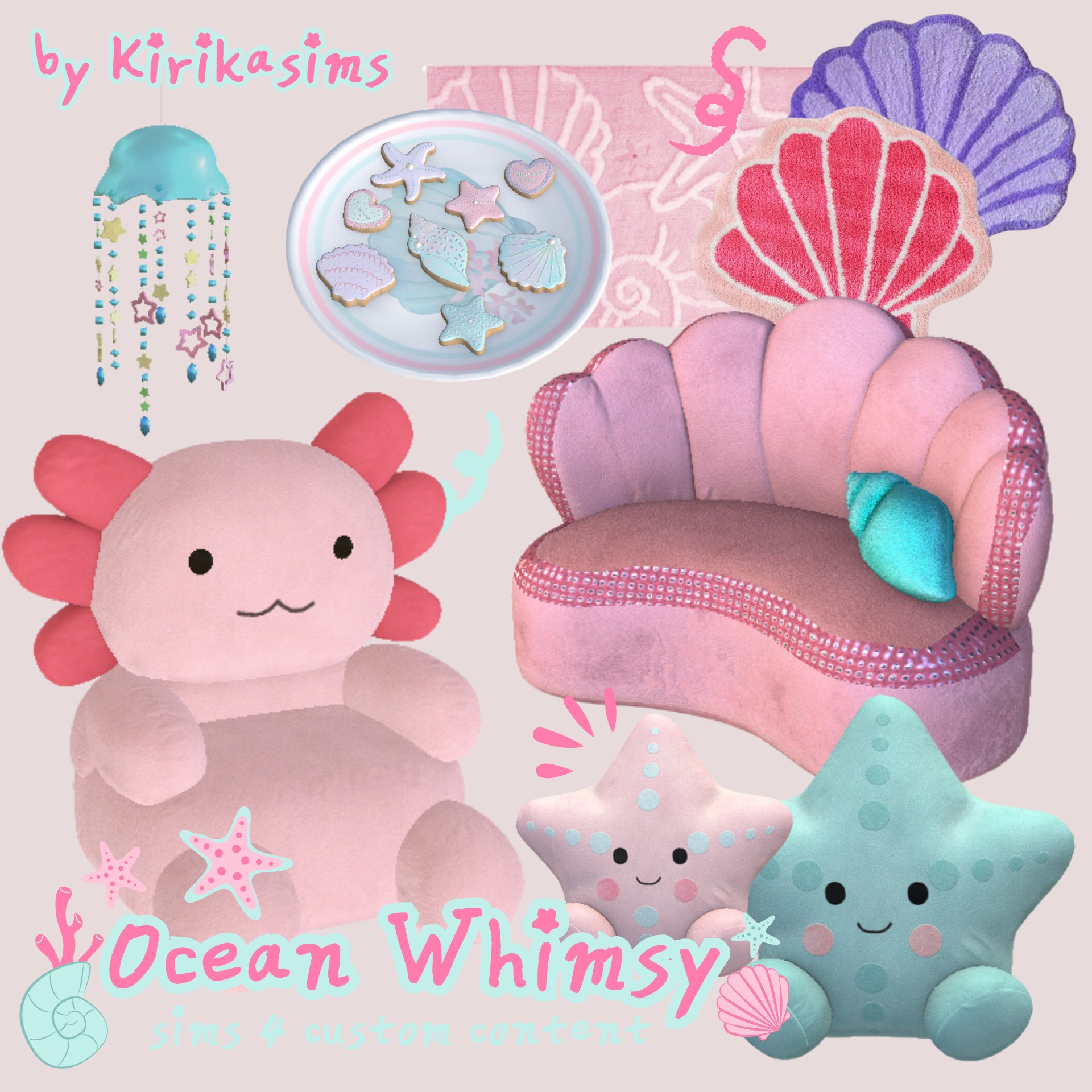 The Sims - 💦🐠สร้างโดย : Kirikasims🐠💦 . 💦🐠เฟอร์นิเจอร์-ของตกแต่ง🐠💦 Ocean ...
