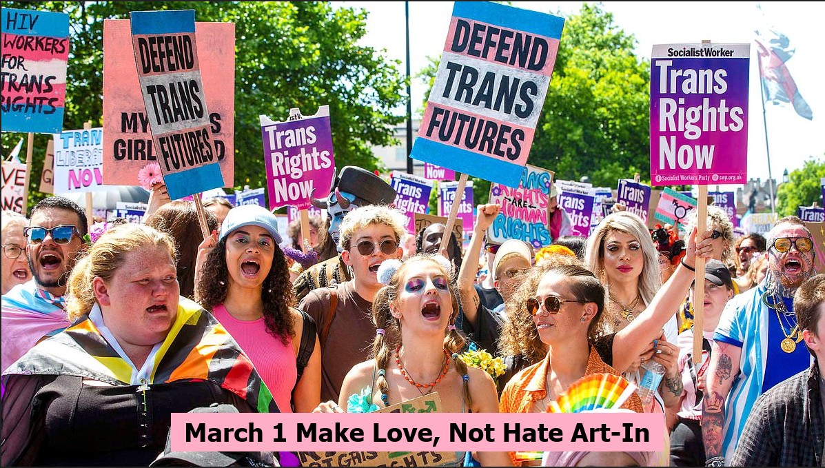 MAKE ART, NOT HATE: Trans Solidarity Art-In @ Target