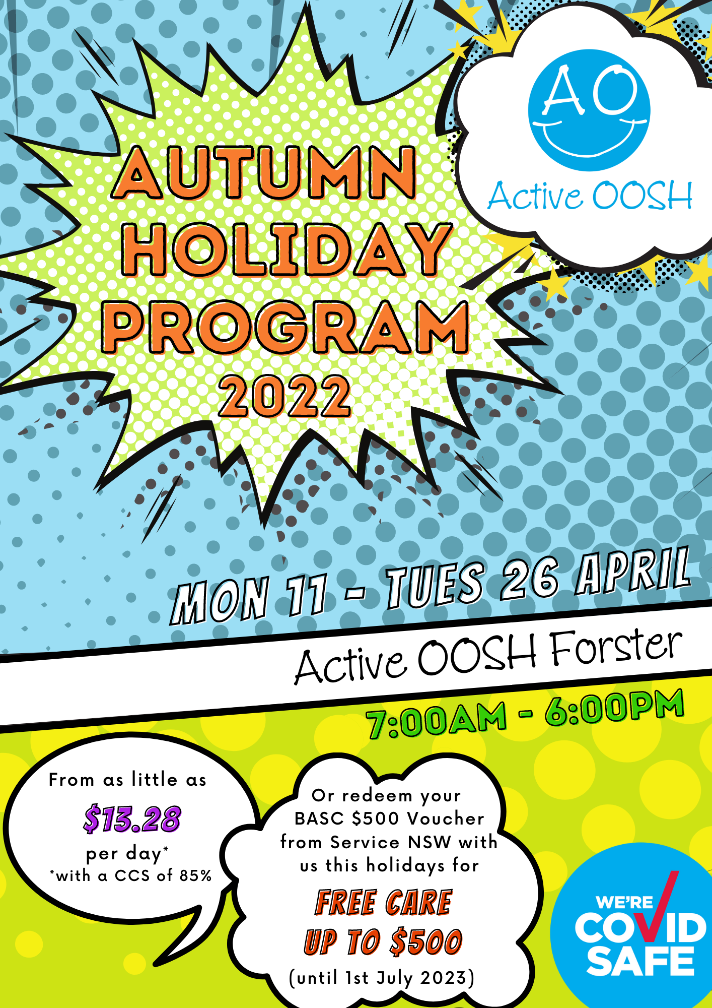 UPDATED: Our Autumn 2022 School... - Active OOSH Forster | Facebook