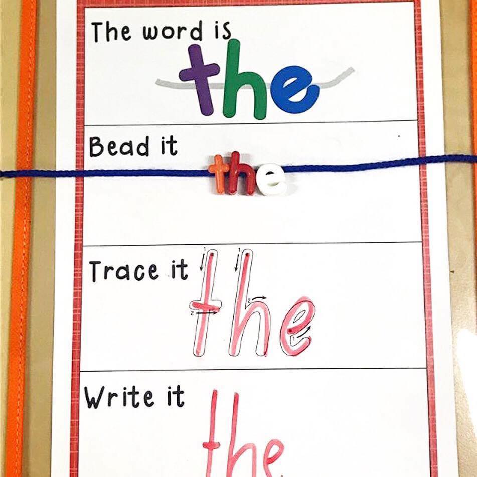 Learn sight words with this Bead,... - Tales From Miss D