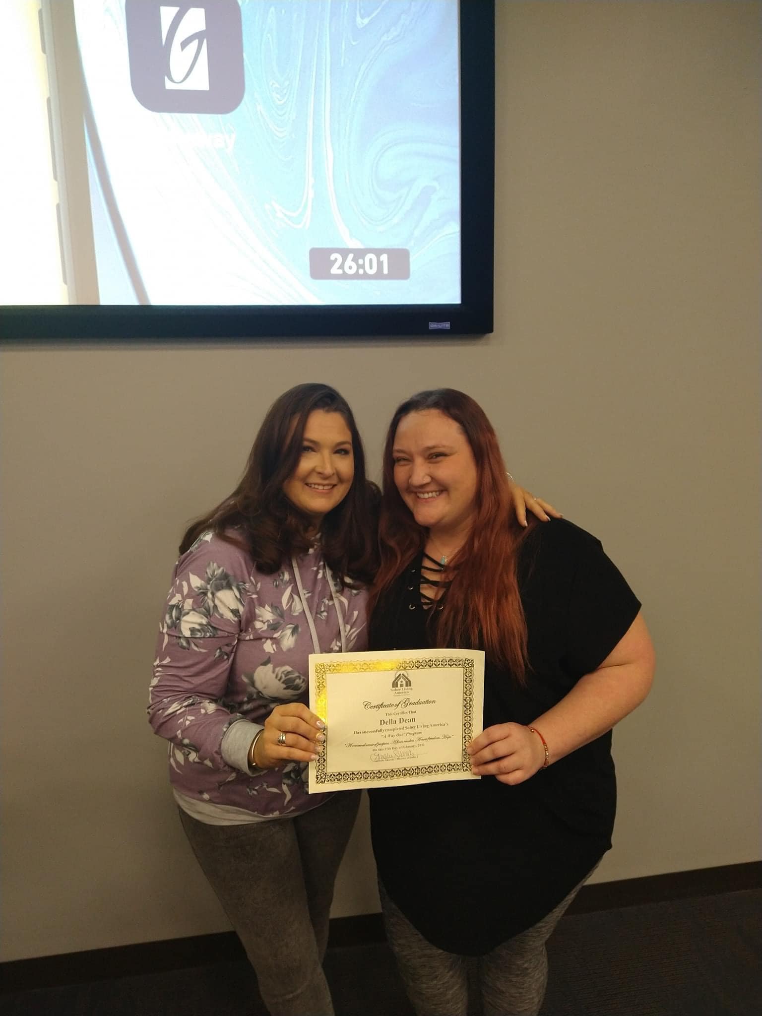 CONGRATULATIONS to Della D. for... - Sober Living America