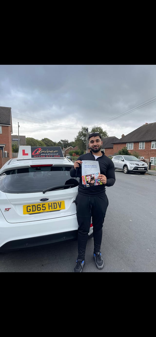 Q-Driver - A huge congratulations to Toheed JUST NOW...