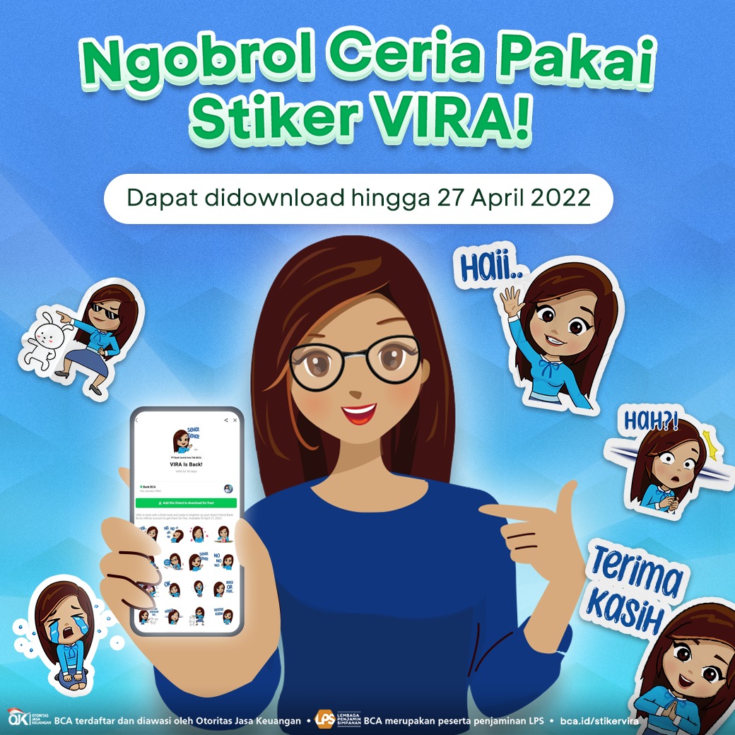 Bank BCA - Anda bisa ngobrol lebih ceria dengan Stiker...