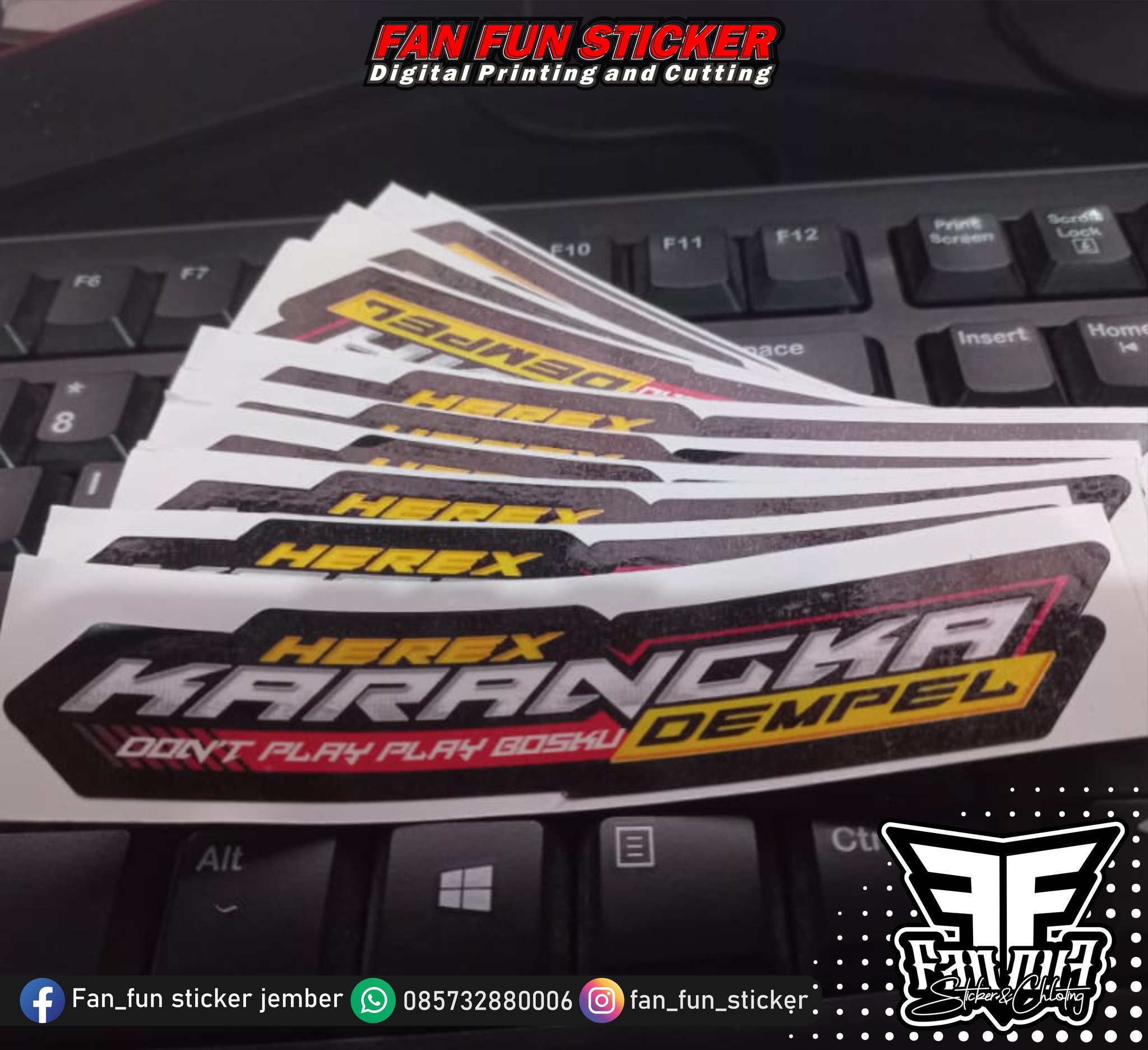 Custom Sticker Printing Cetak... - Fan_Fun sticker jember | Facebook