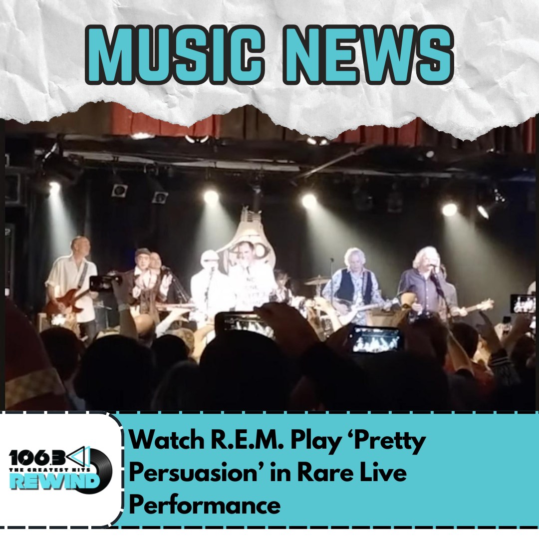 106.3 Rewind - 🎸 R.E.M. delivers a rare live performance... | Facebook