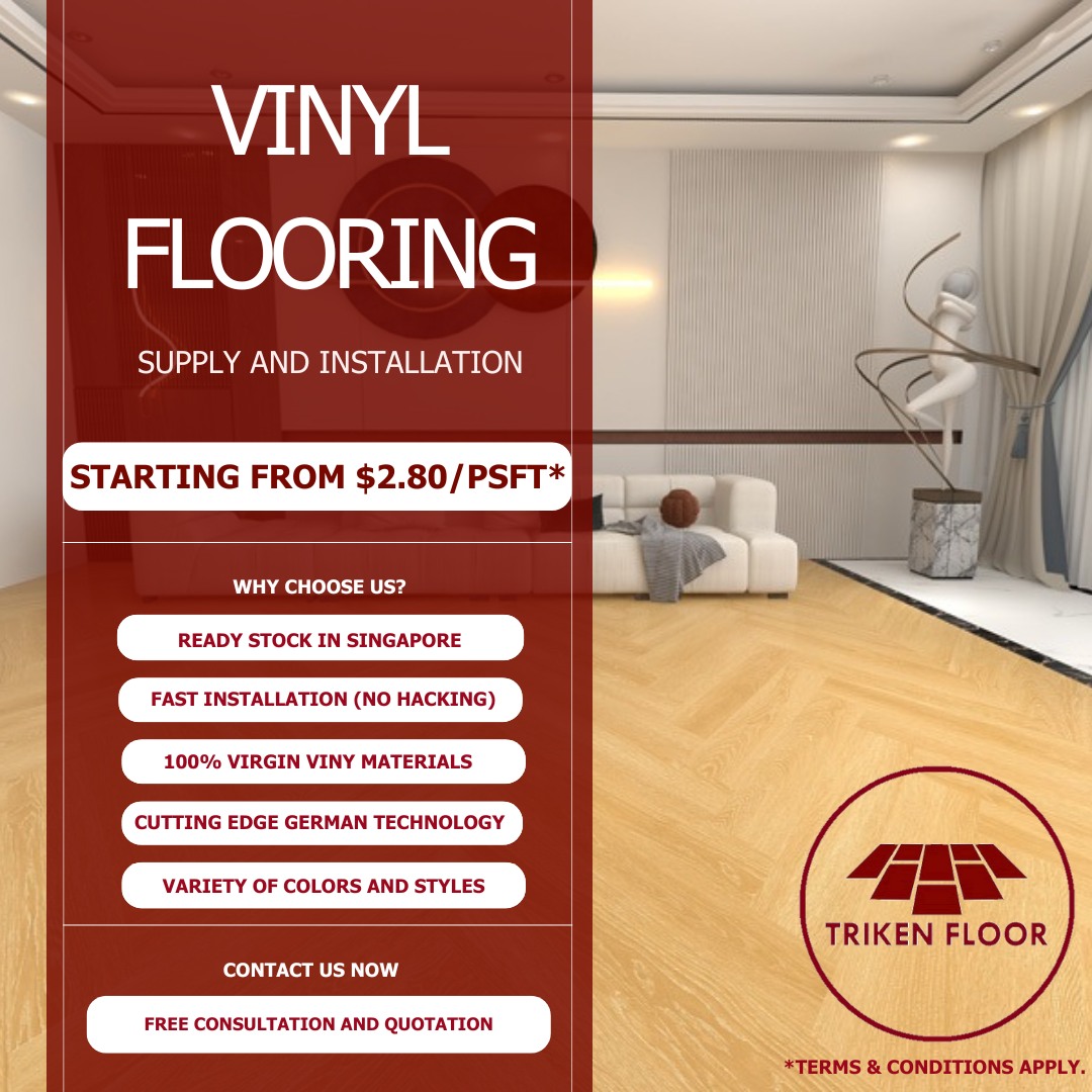 Triken - Mid Year Sale 2024! Supply and installation of vinyl flooring ...