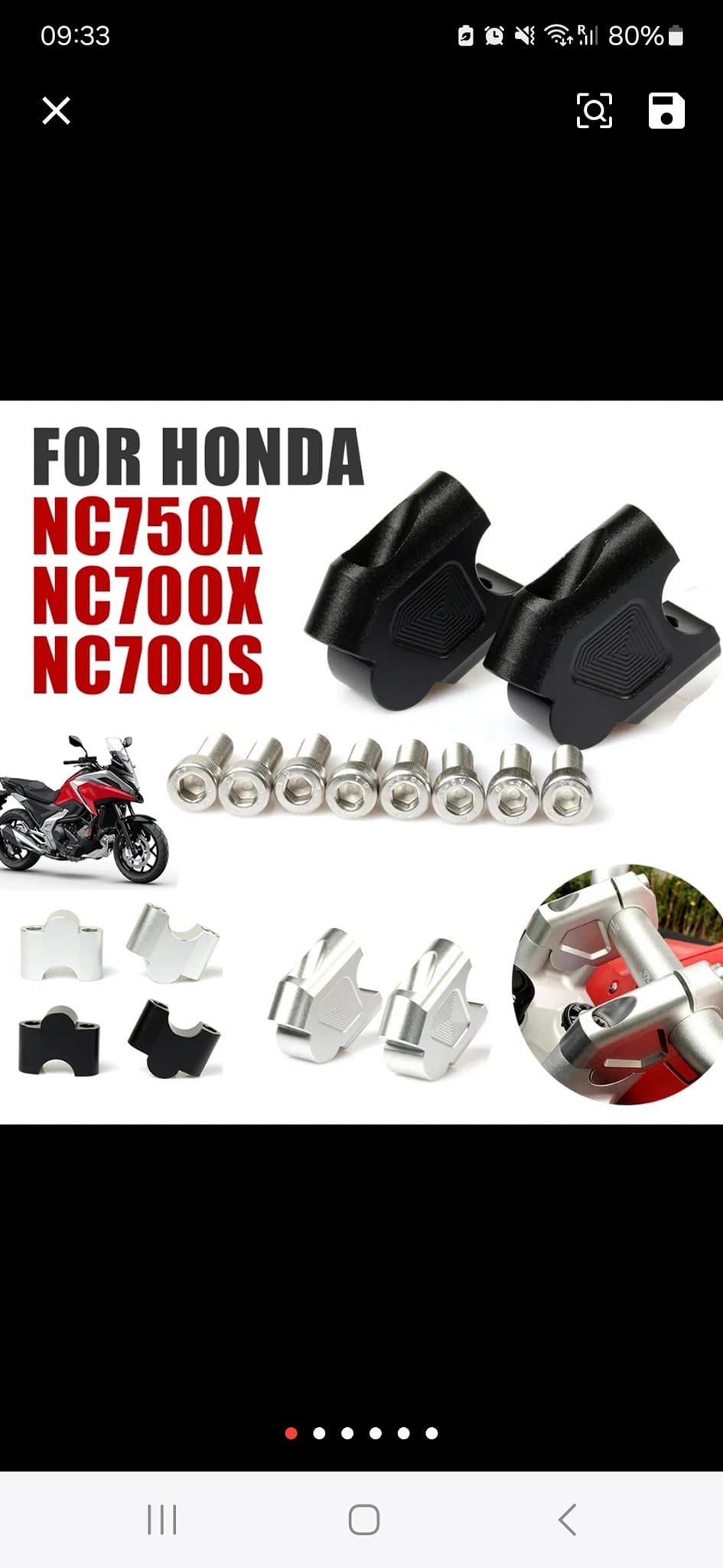 CNC Motorcycle Riser Lifting Morsetto manubrio n per NC700X NC700S NC750X NC750S CB500F CB500 + nc700x CNC Motorcycle Riser Lifting Morsetto manubrio n per NC700X NC700S NC750X NC750S CB500F CB500 + nc700x