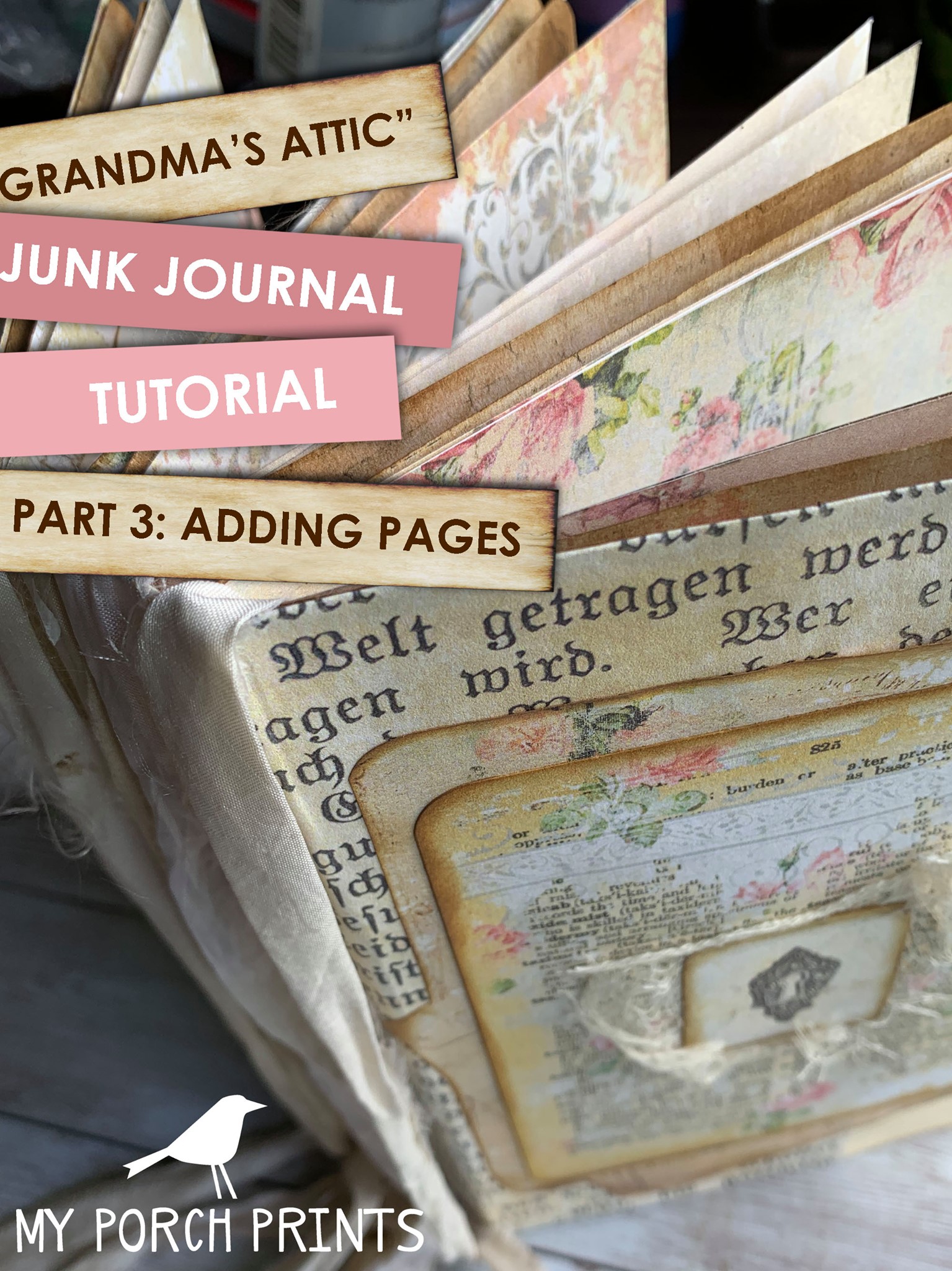Making a junk... - Junk Journal Ideas: My Porch Prints